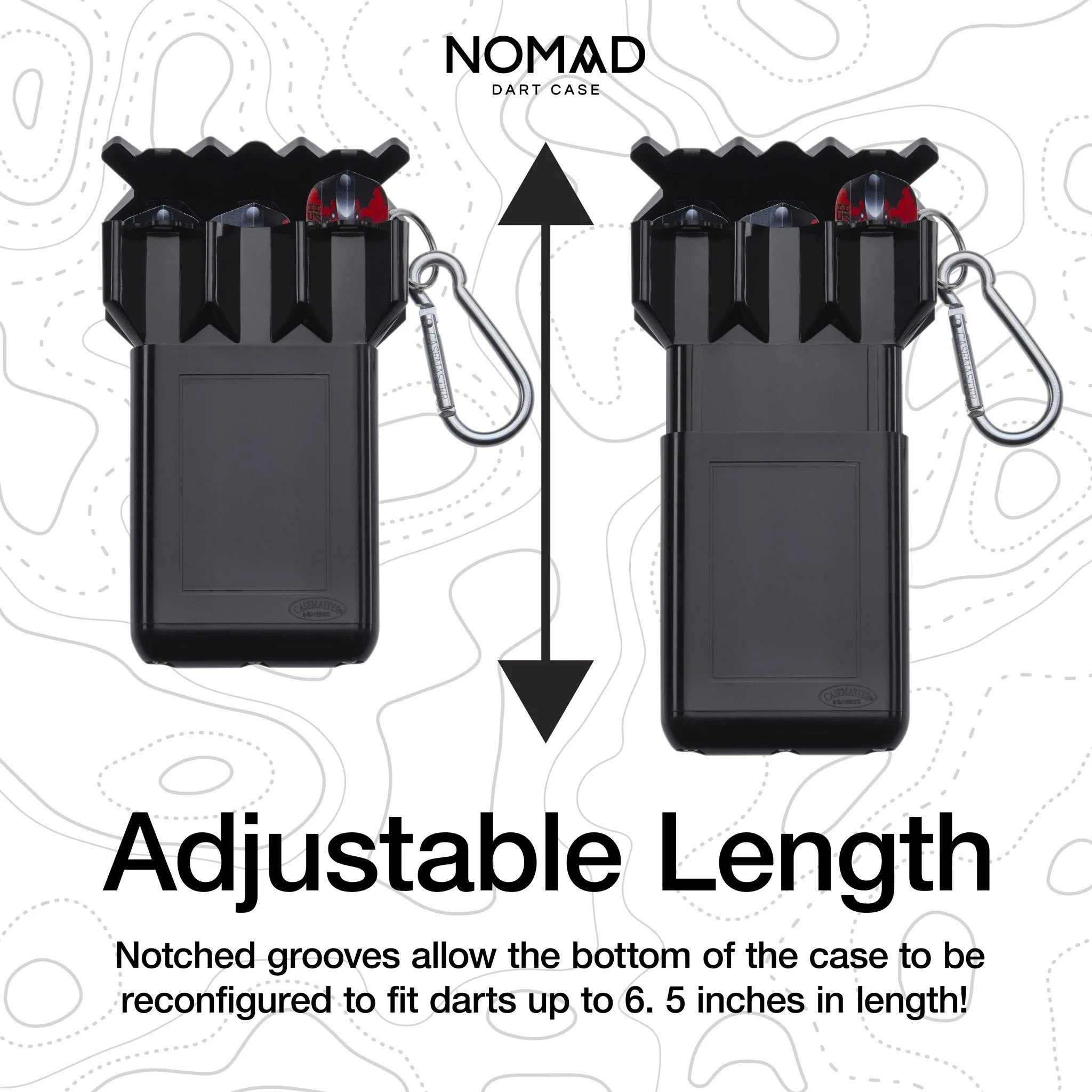 [OPEN BOX]  Casemaster Nomad Adjustable Dart Case Black - Image 4