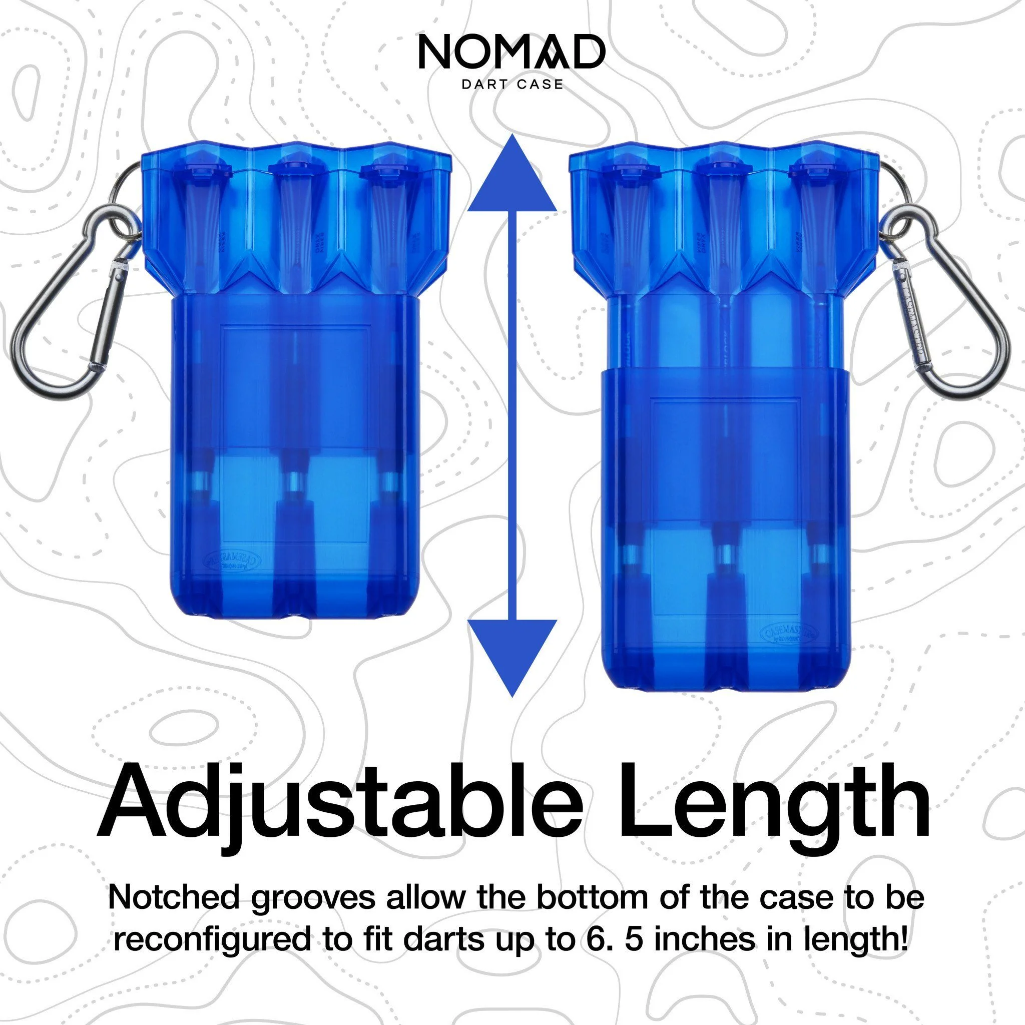 [OPEN BOX]  Casemaster Nomad Adjustable Dart Case Blue - Image 4