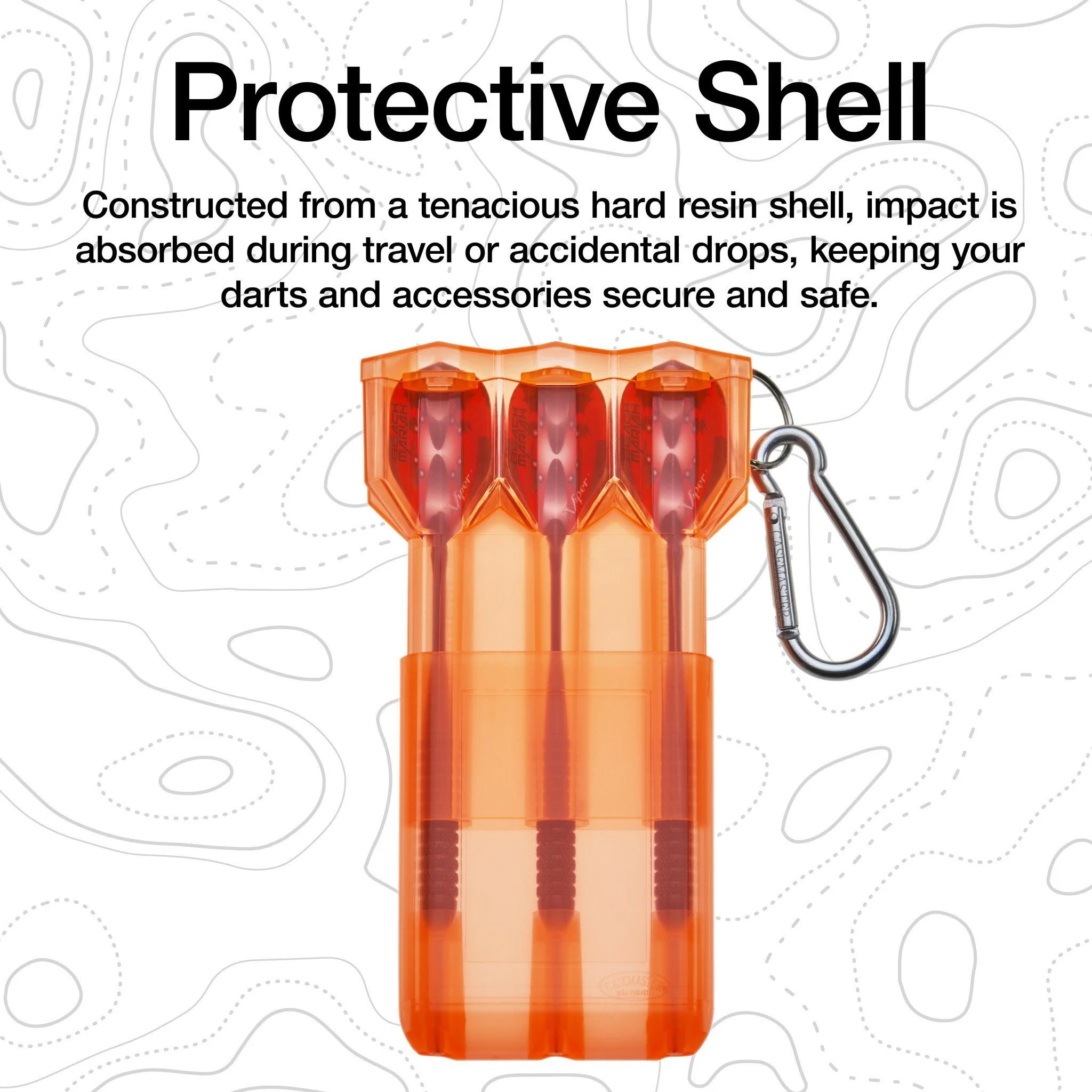 [OPEN BOX]  Casemaster Nomad Adjustable Dart Case Neon Orange - Image 7