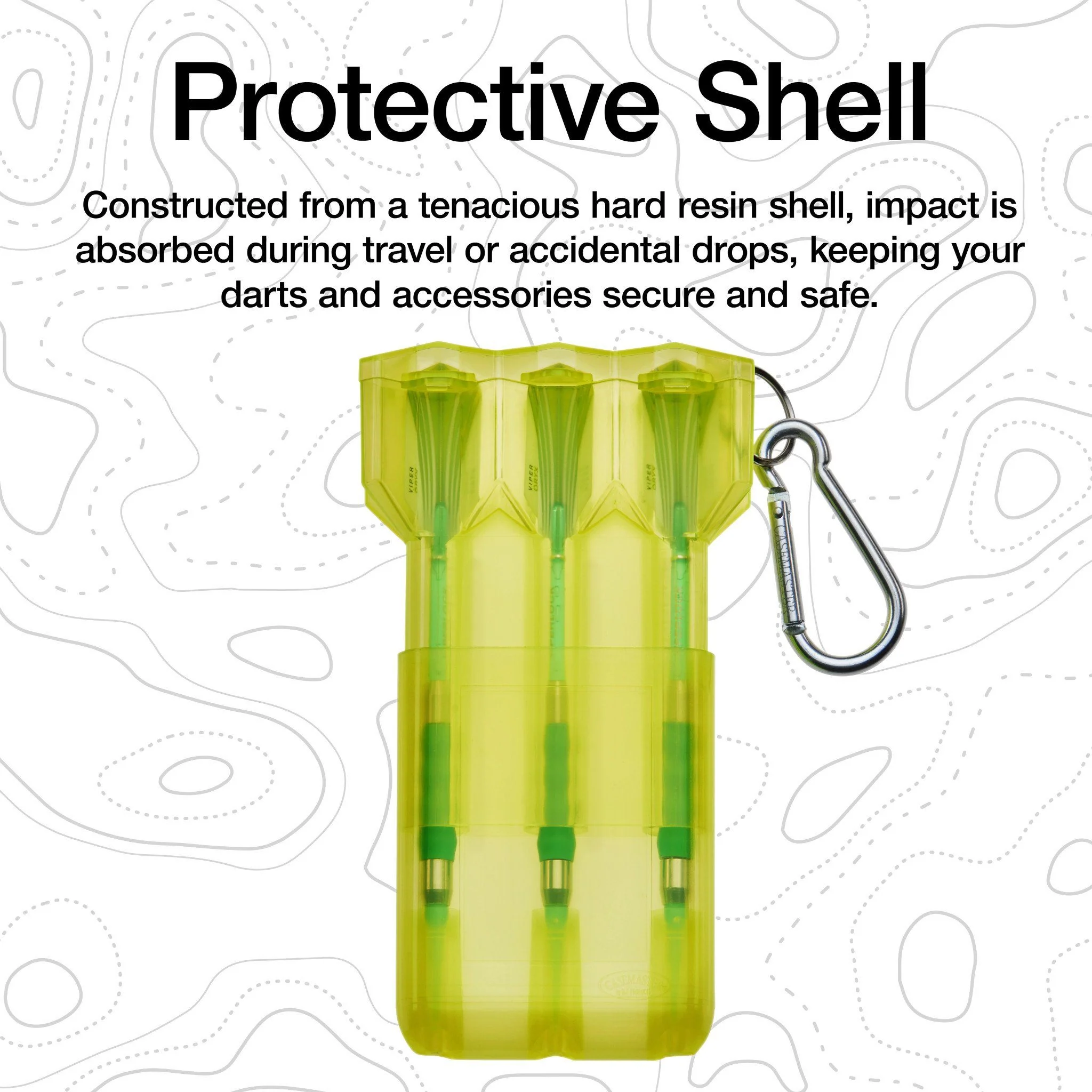 [OPEN BOX]  Casemaster Nomad Adjustable Dart Case Neon Yellow - Image 7