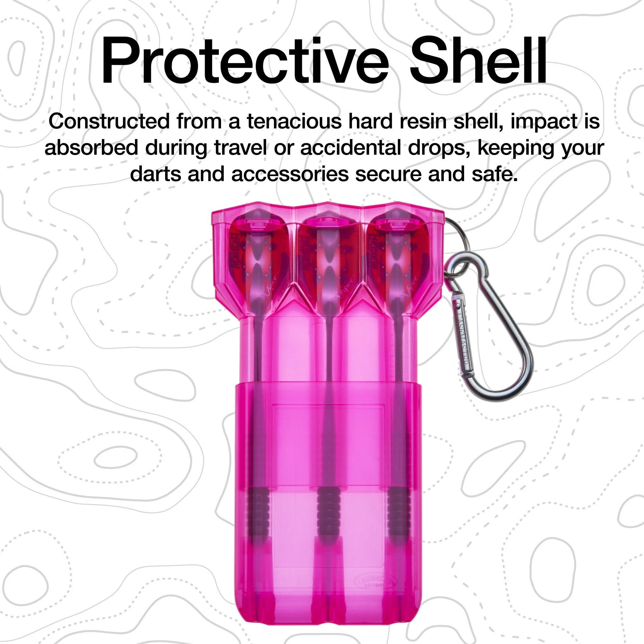 [OPEN BOX]  Casemaster Nomad Adjustable Dart Case Neon Pink - Image 7