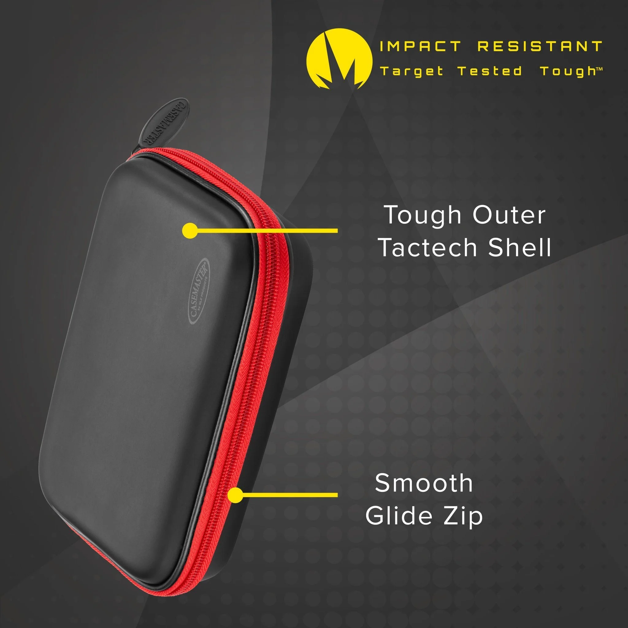 [OPEN BOX]  Casemaster Sentinel Dart Case with Red Zipper - Image 5