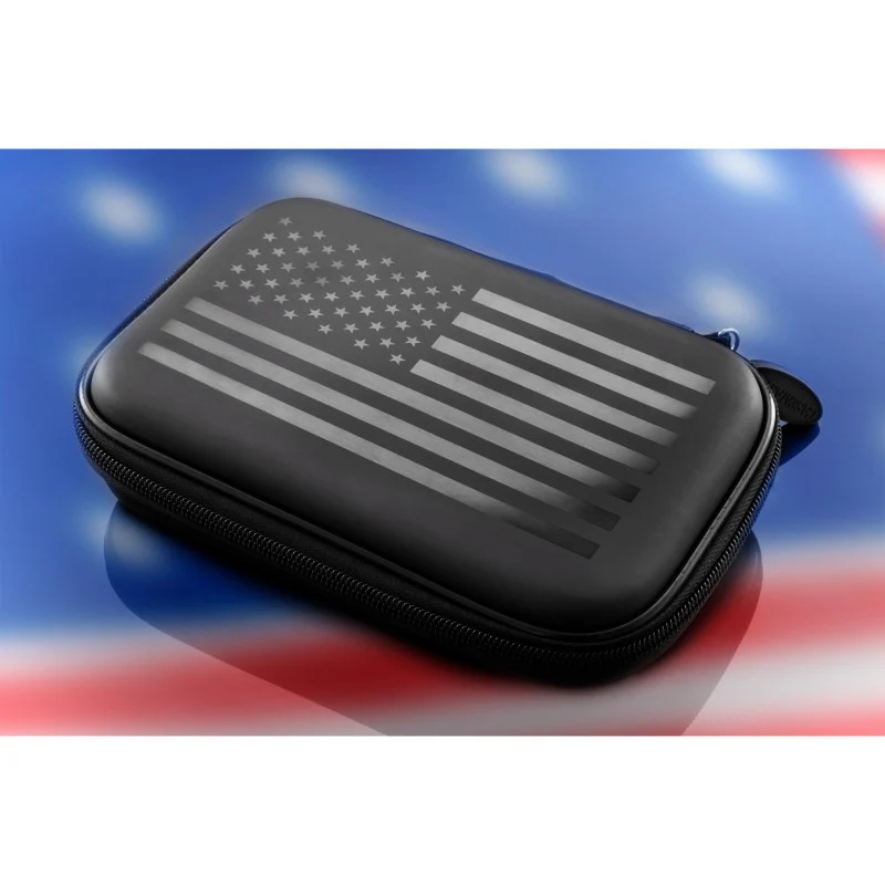 [OPEN BOX]  Casemaster Sentinel Dart Case American Flag Monochrome - Image 3