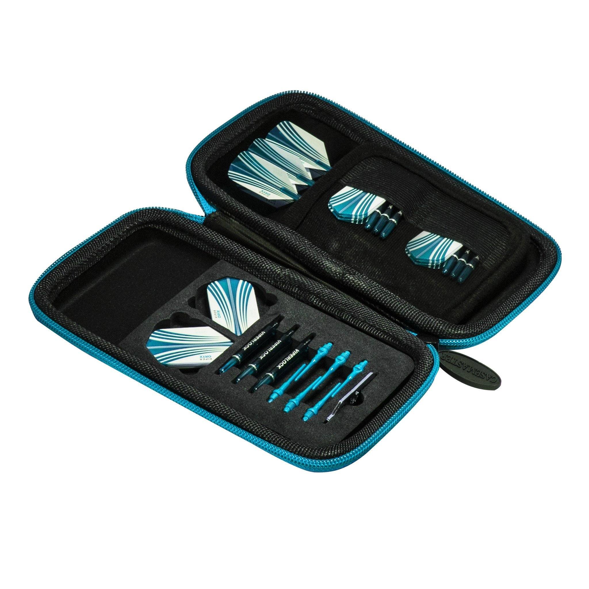 [OPEN BOX]  Casemaster Sport Dart Case With Blue Zipper - Image 4