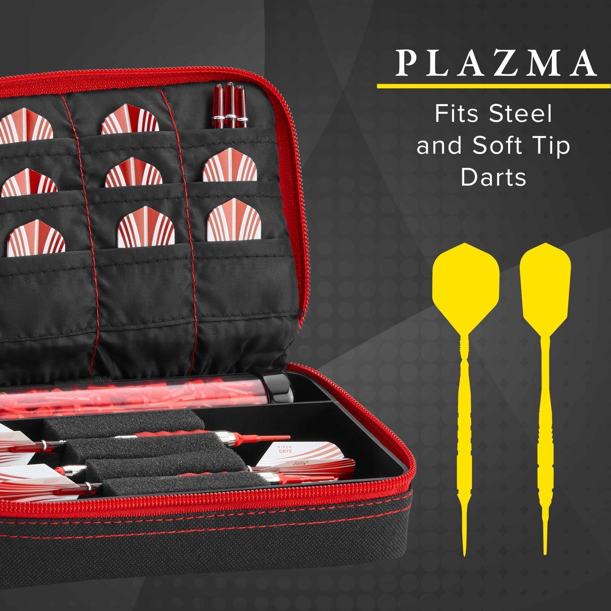 [OPEN BOX]  Casemaster Plazma Dart Case Black with Ruby Zipper - Image 3