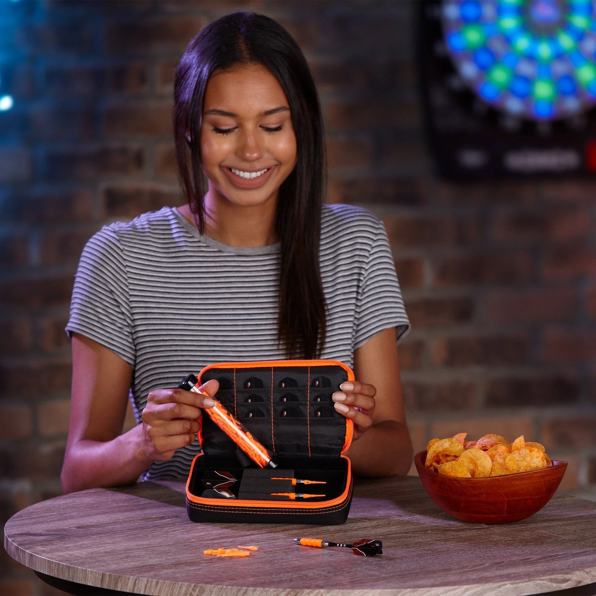 [OPEN BOX]  Casemaster Plazma Dart Case Black with Orange Trim - Image 8