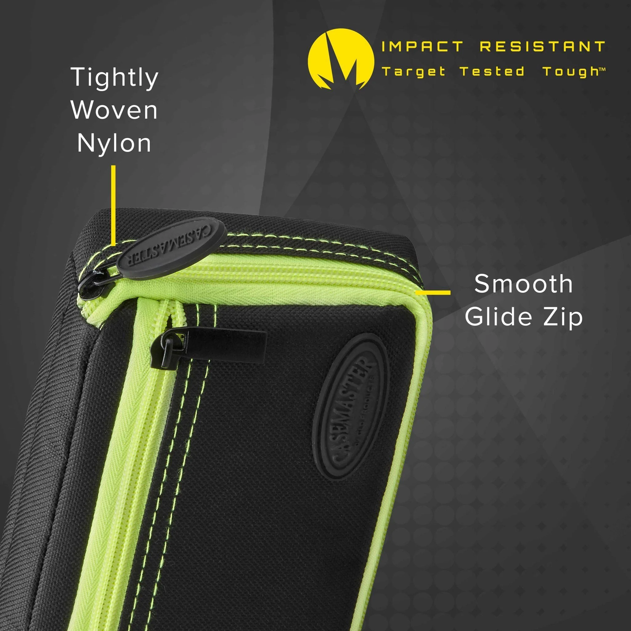 [OPEN BOX]  Casemaster Plazma Dart Case Black with Yellow Trim - Image 5