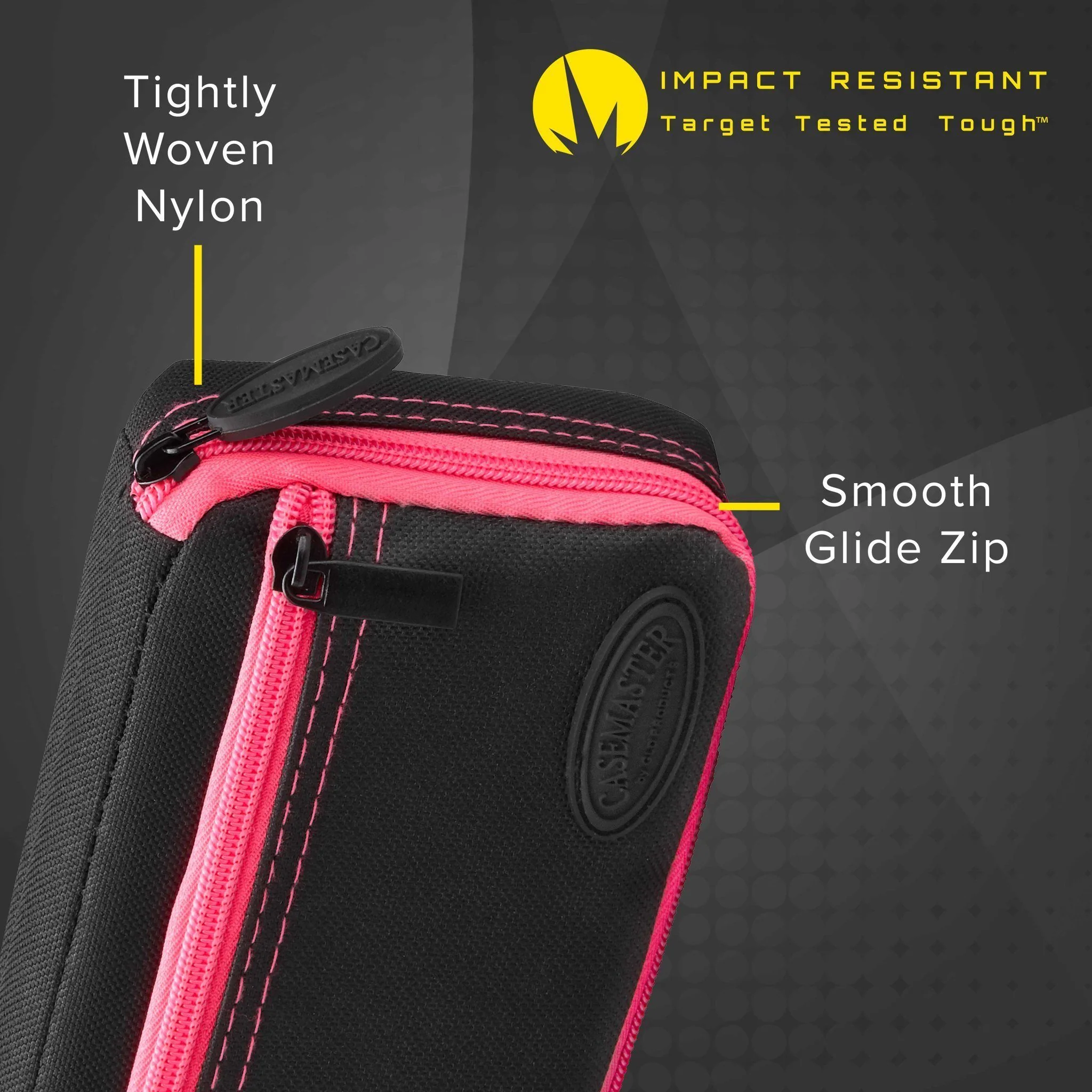 [OPEN BOX]  Casemaster Plazma Dart Case Black with Pink Trim - Image 5