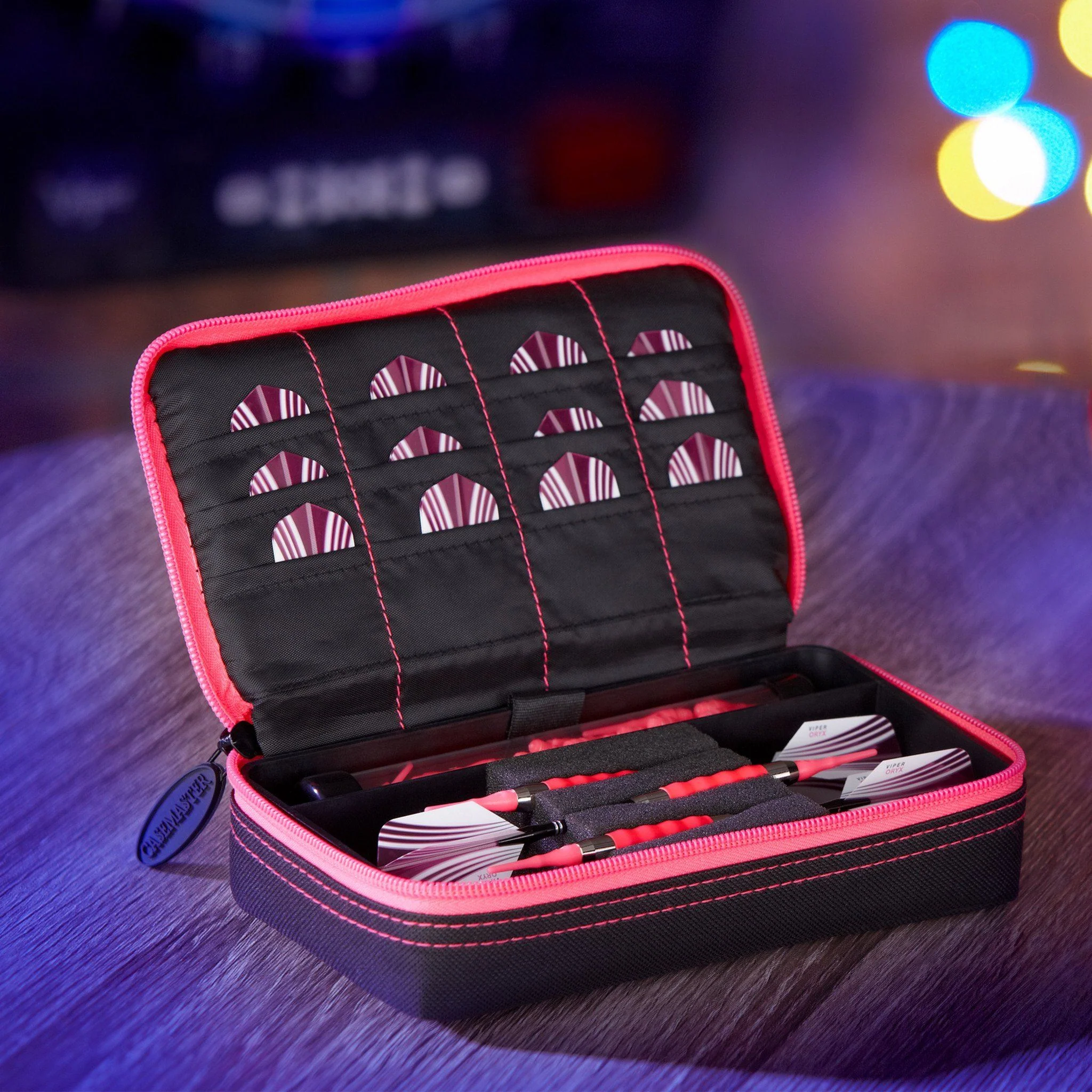 [OPEN BOX]  Casemaster Plazma Dart Case Black with Pink Trim - Image 8