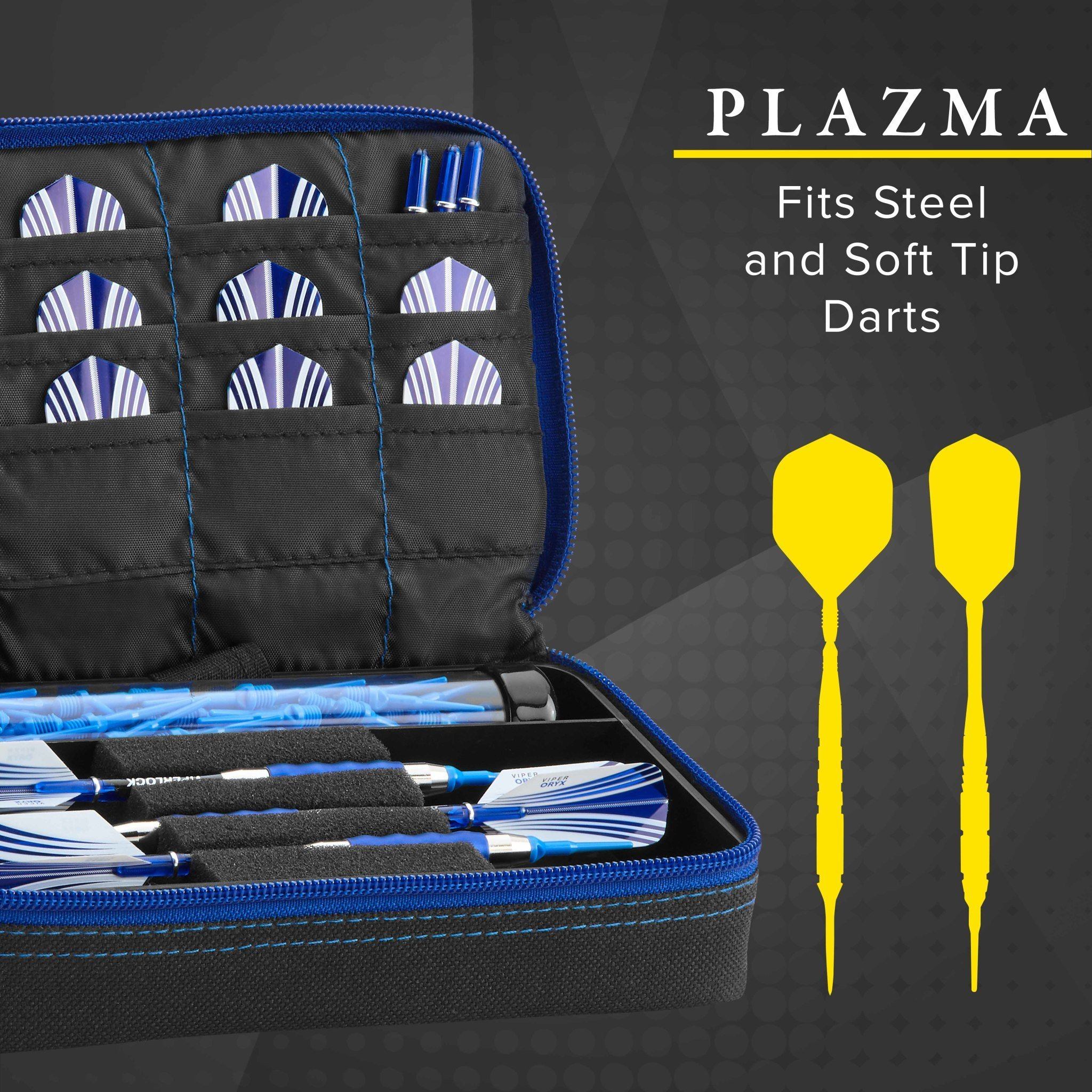 [OPEN BOX]  Casemaster Plazma Dart Case Black with Sapphire Zipper - Image 3
