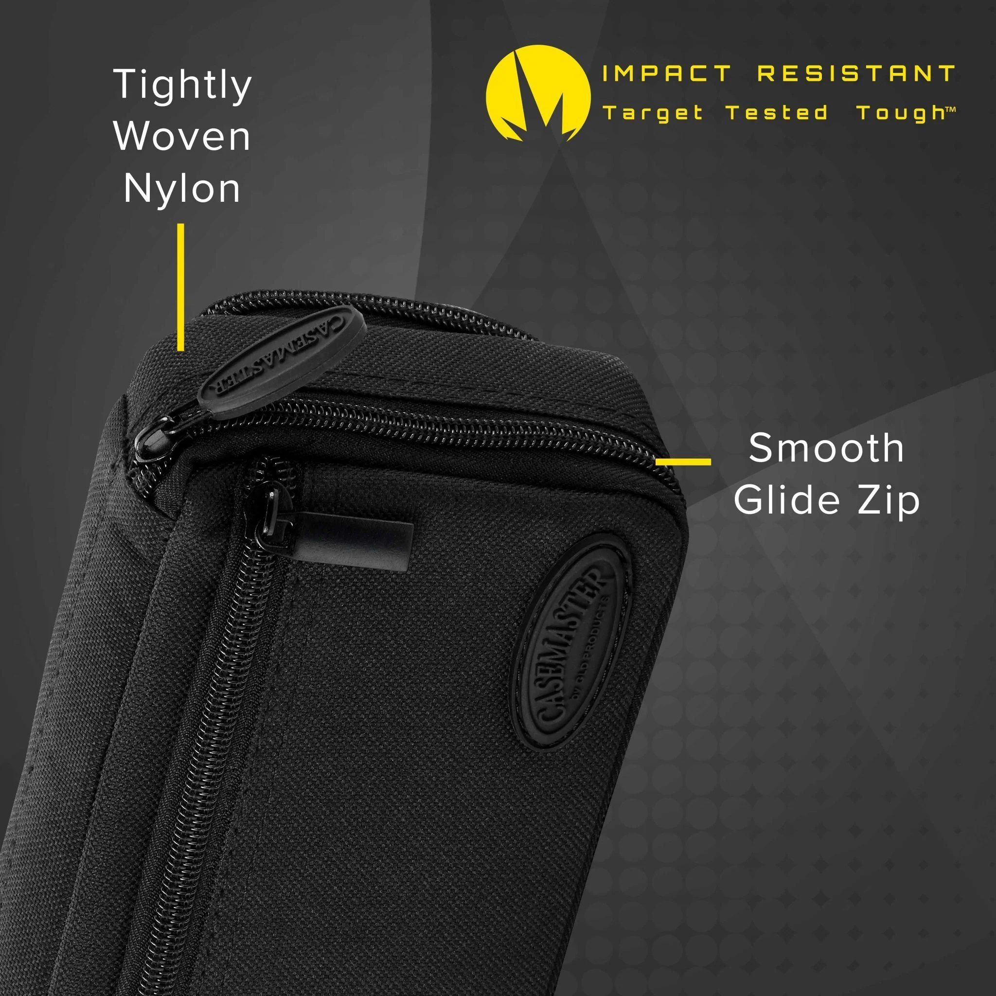 [OPEN BOX]  Casemaster Plazma Plus Dart Case with Black Zipper and Phone Pocket - Image 5