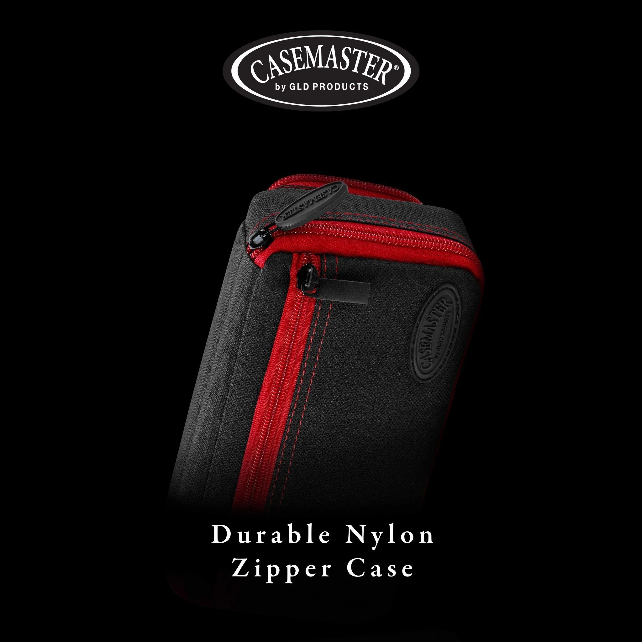 [OPEN BOX]  Casemaster Plazma Plus Dart Case Black with Ruby Zipper and Phone Pocket - Image 6