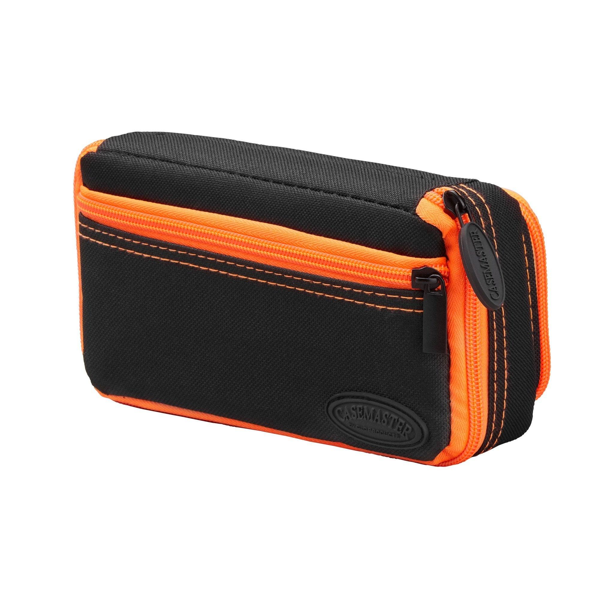 [OPEN BOX]  Casemaster Plazma Plus Dart Case Black with Orange Trim and Phone Pocket - Image 2