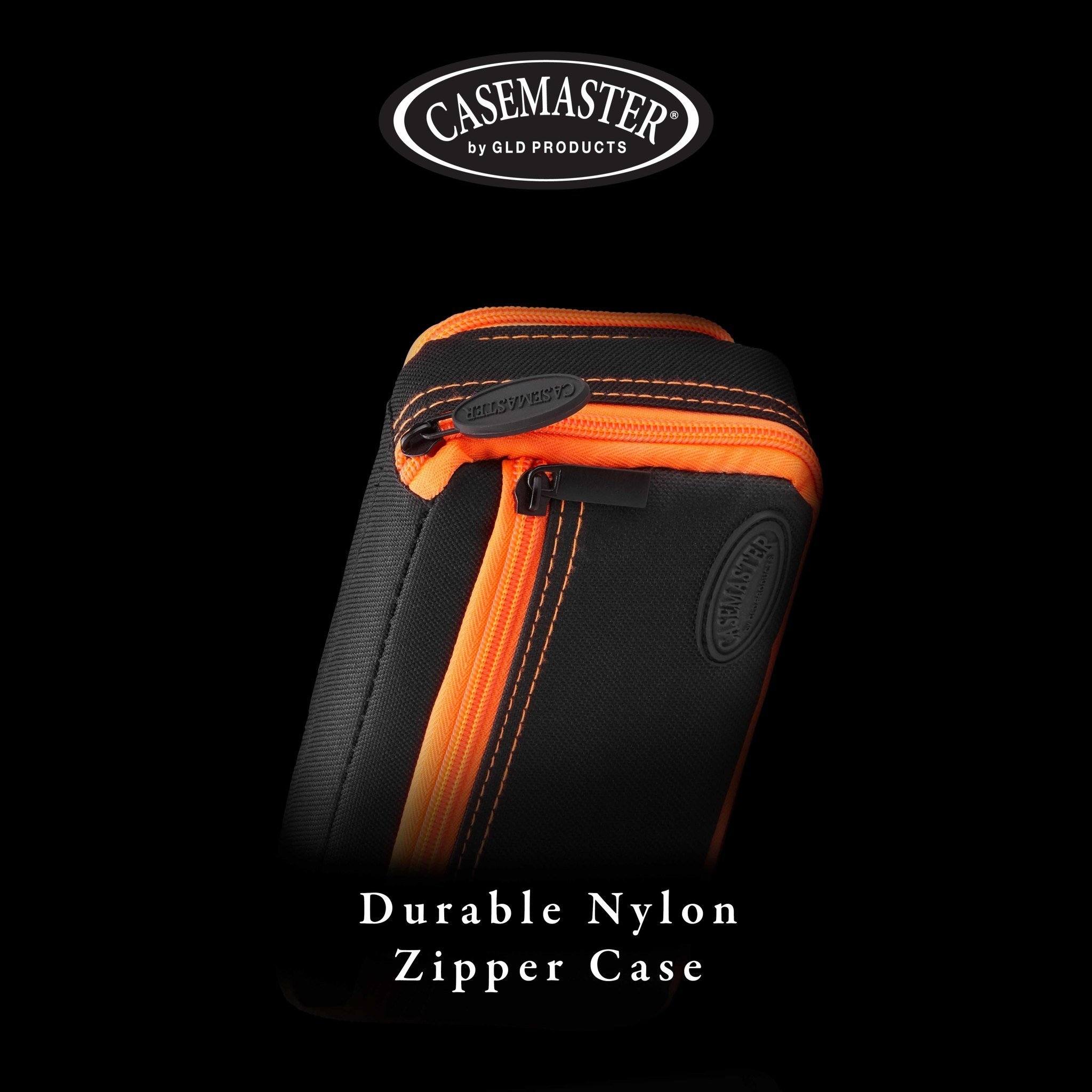 [OPEN BOX]  Casemaster Plazma Plus Dart Case Black with Orange Trim and Phone Pocket - Image 6