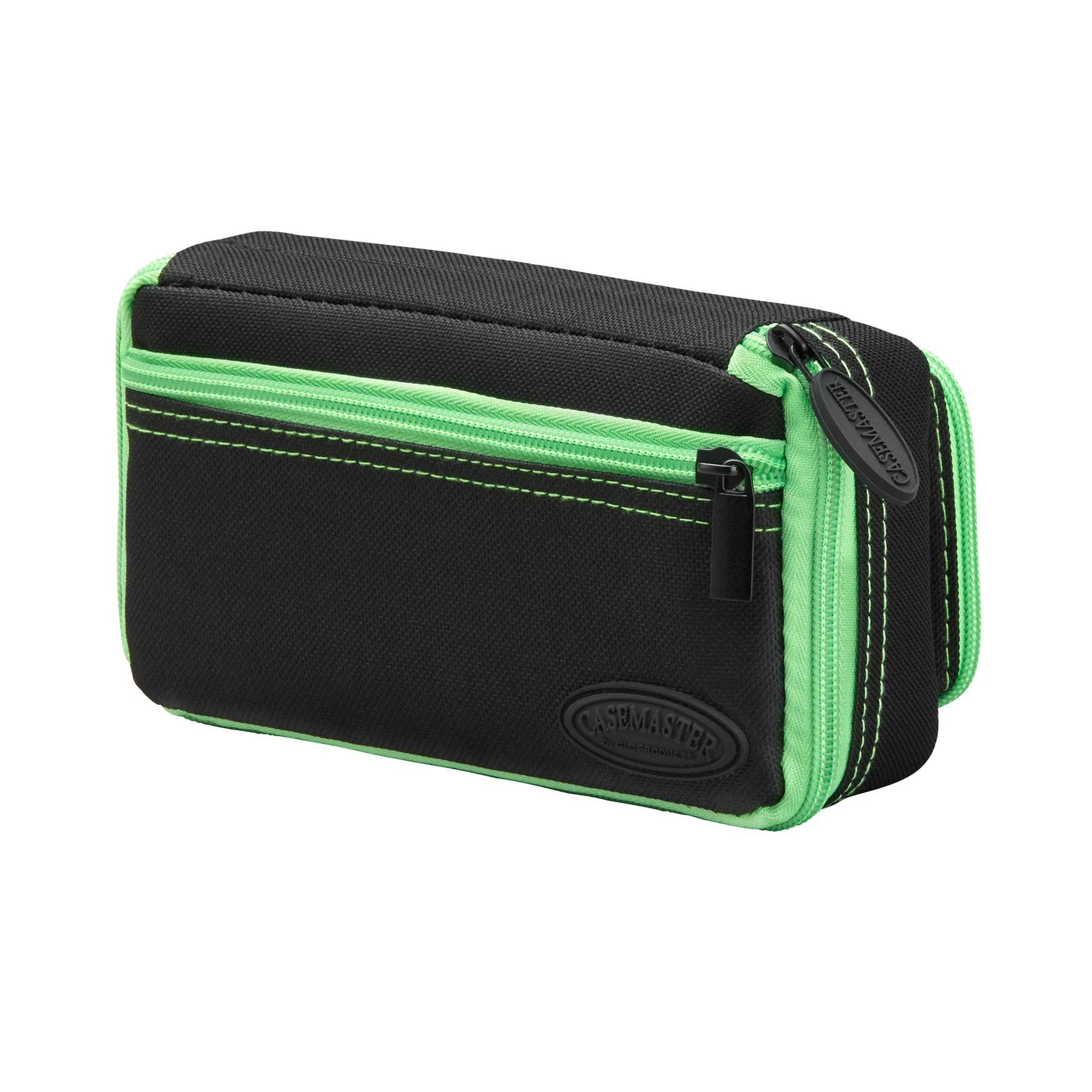 [OPEN BOX]  Casemaster Plazma Plus Dart Case Black with Green Trim and Phone Pocket - Image 2