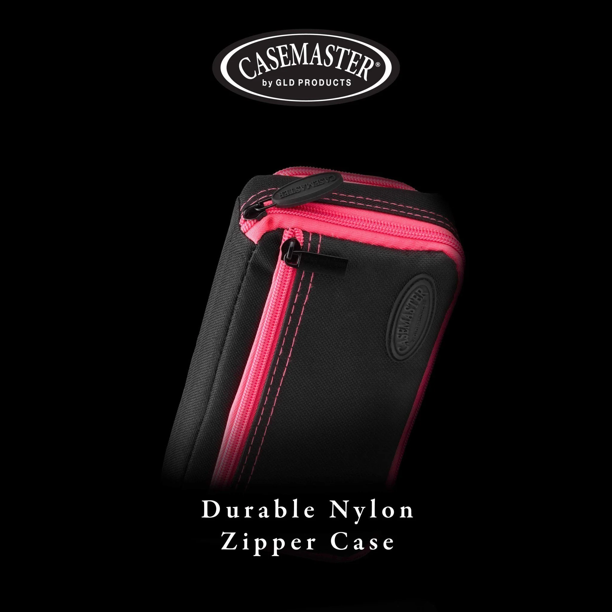 [OPEN BOX]  Casemaster Plazma Plus Dart Case Black with Pink Trim and Phone Pocket - Image 6