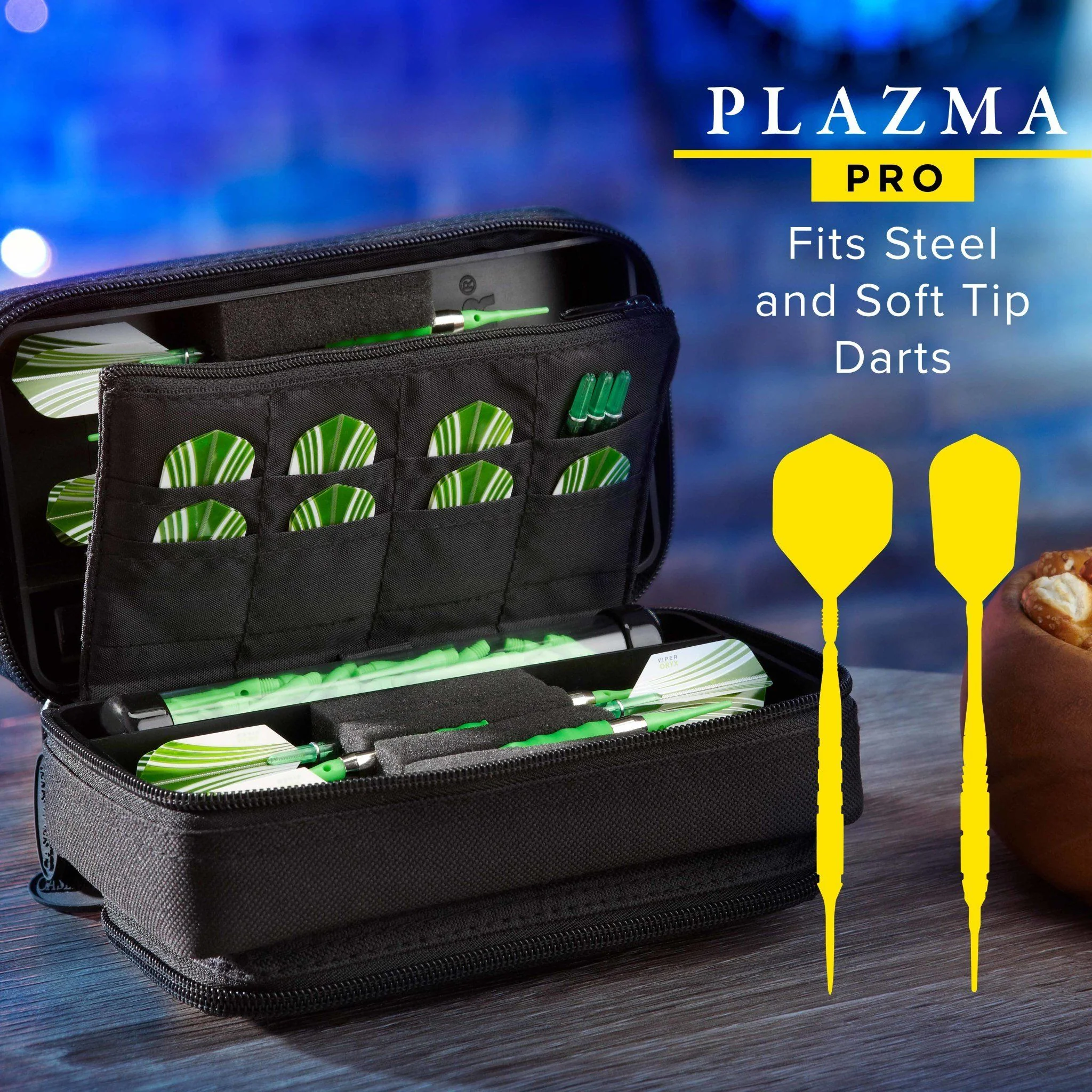 [OPEN BOX]  Casemaster Plazma Pro Dart Case with Black Zipper and Phone Pocket - Image 3