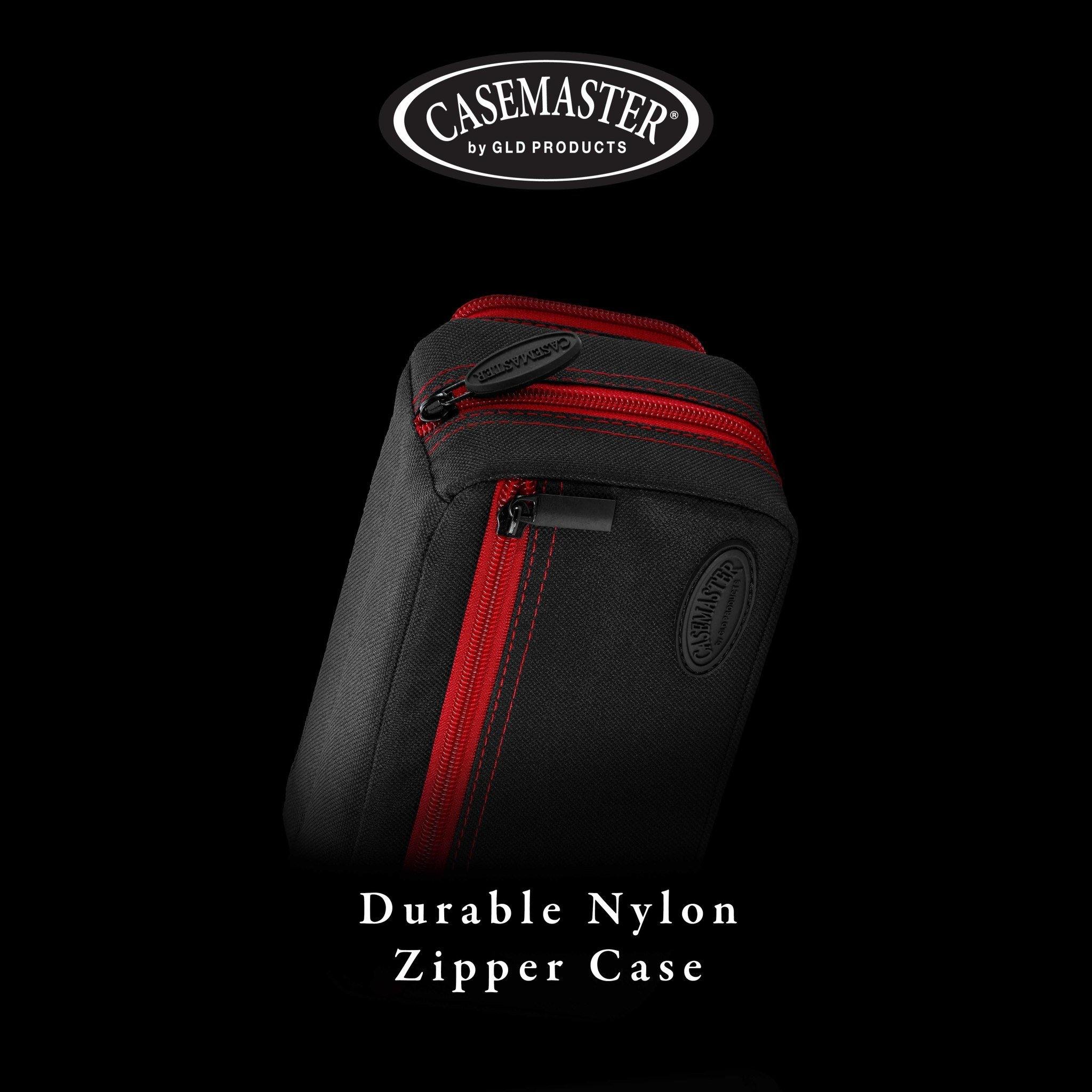 [OPEN BOX]  Casemaster Plazma Pro Dart Case Black with Ruby Zipper and Phone Pocket - Image 6