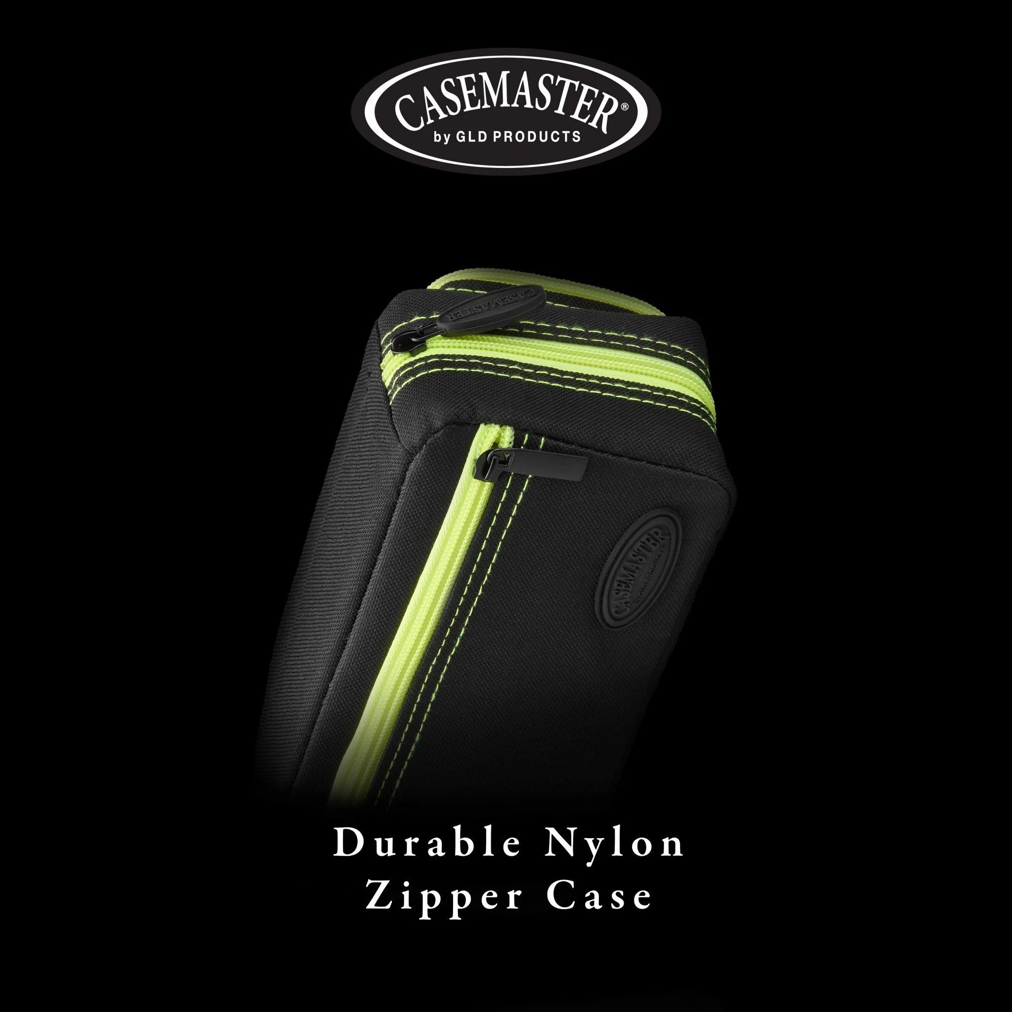 [OPEN BOX]  Casemaster Plazma Pro Dart Case Black with Yellow Trim and Phone Pocket - Image 6