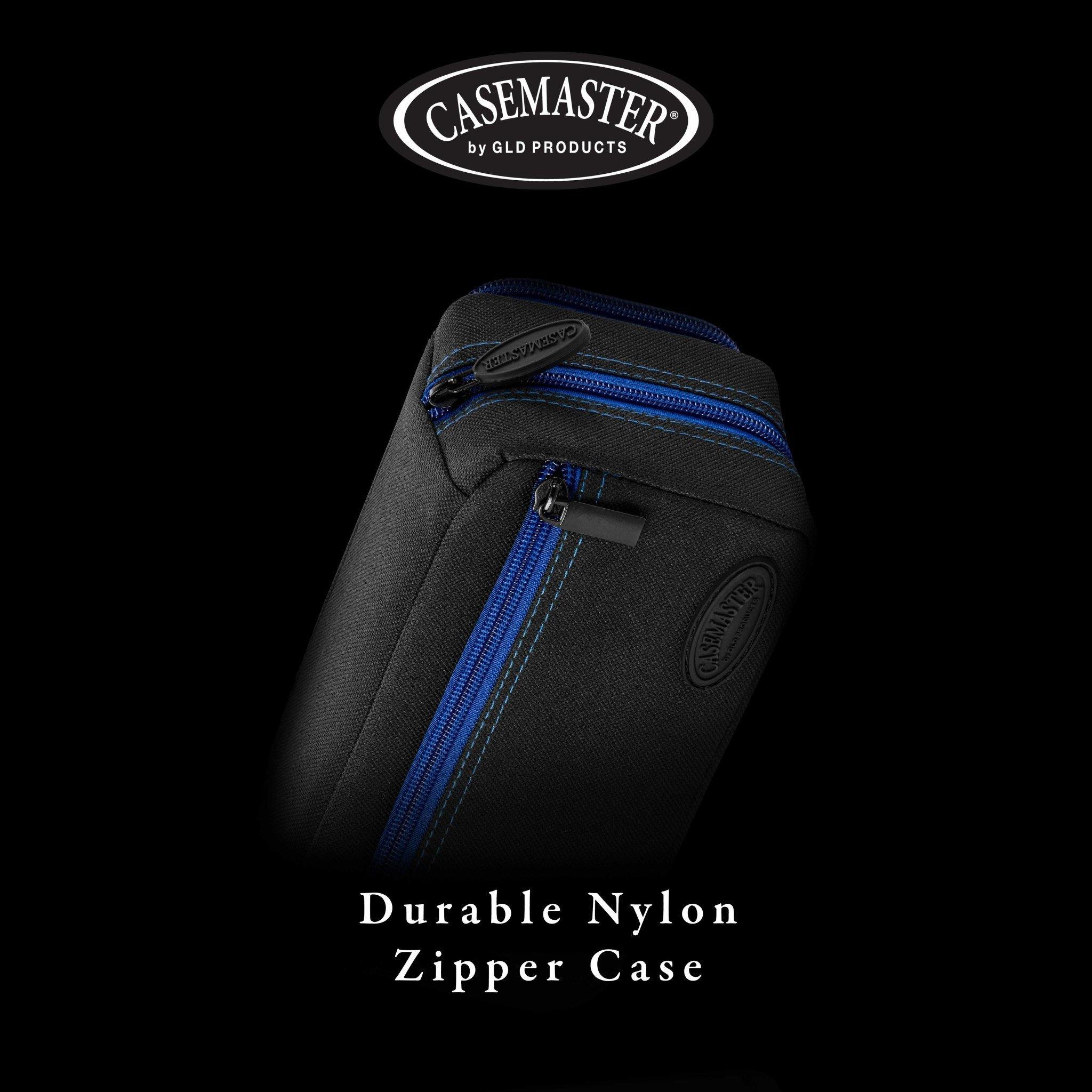 [OPEN BOX]  Casemaster Plazma Pro Dart Case Black with Sapphire Zipper and Phone Pocket - Image 6