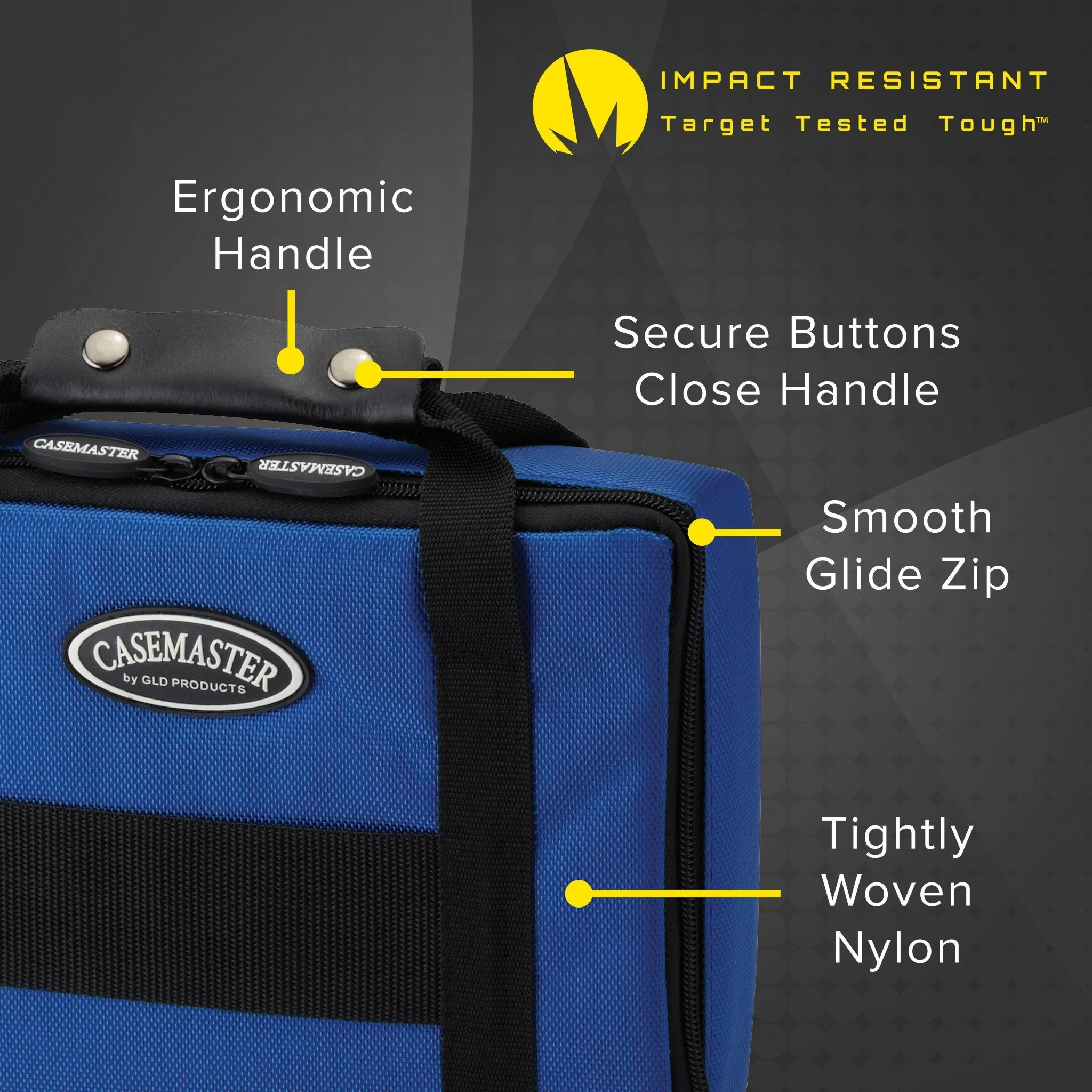 [OPEN BOX]  Casemaster Classic Blue Nylon Dart Case - Image 7