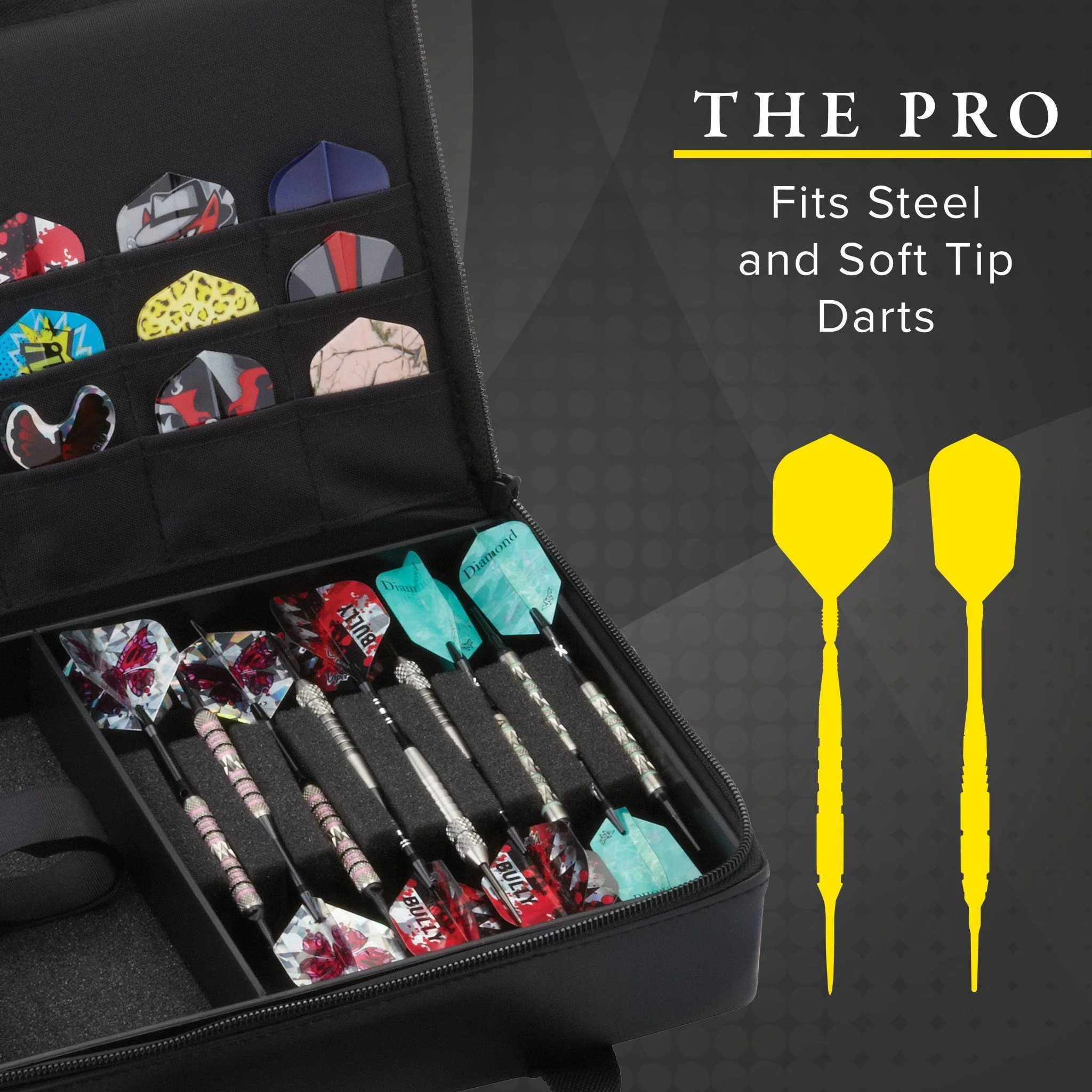 [OPEN BOX]  Casemaster The Pro Leatherette Dart Case - Image 5