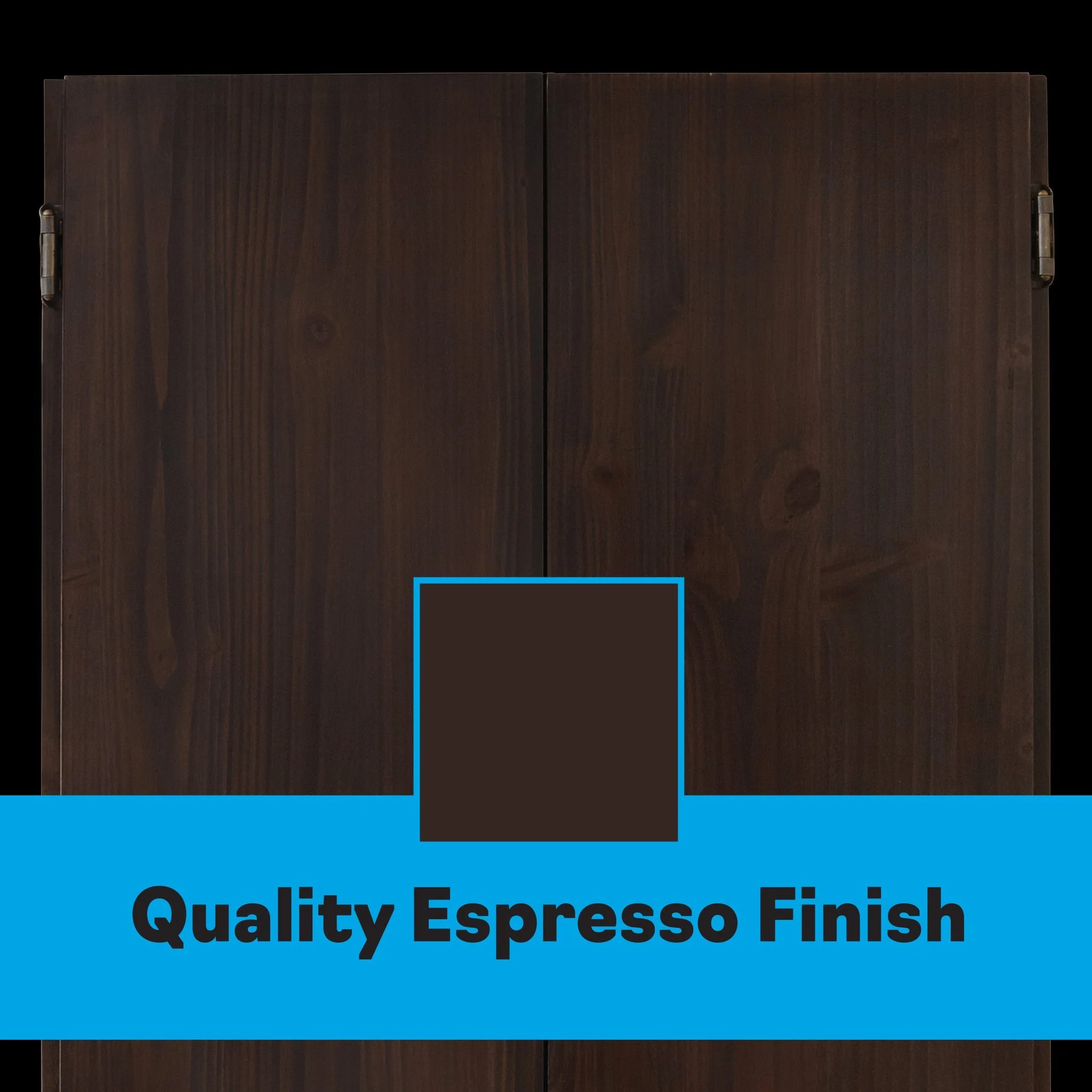 [OPEN BOX]  Viper Metropolitan Espresso Steel Tip Dartboard Cabinet - Image 5