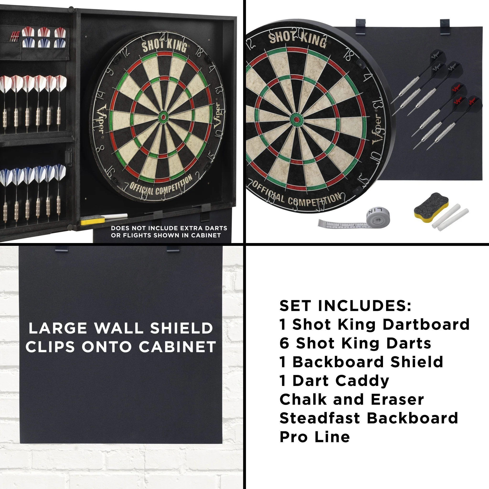 [OPEN BOX]  Viper Steadfast Backboard with Shot King Sisal Dartboard - Image 3