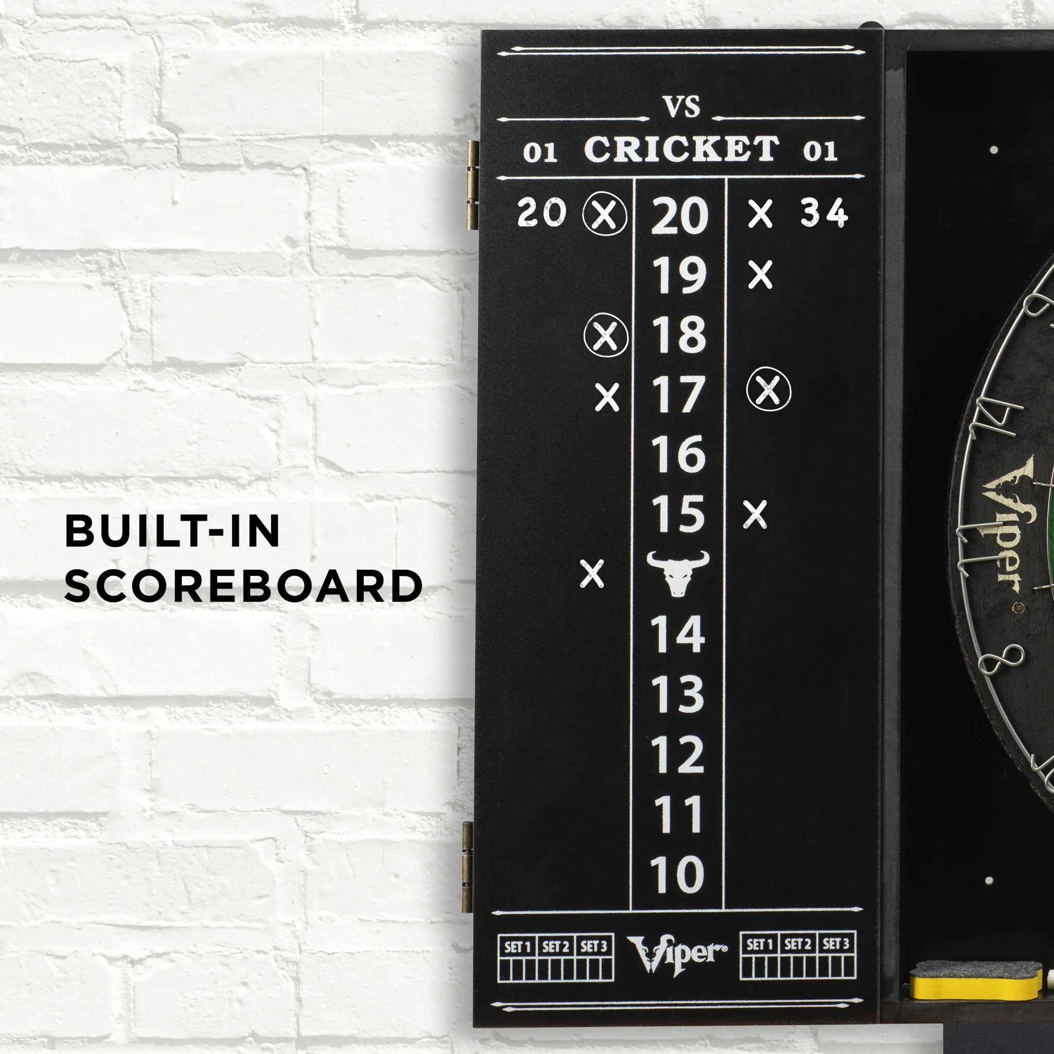 [OPEN BOX]  Viper Steadfast Backboard with Shot King Sisal Dartboard - Image 4