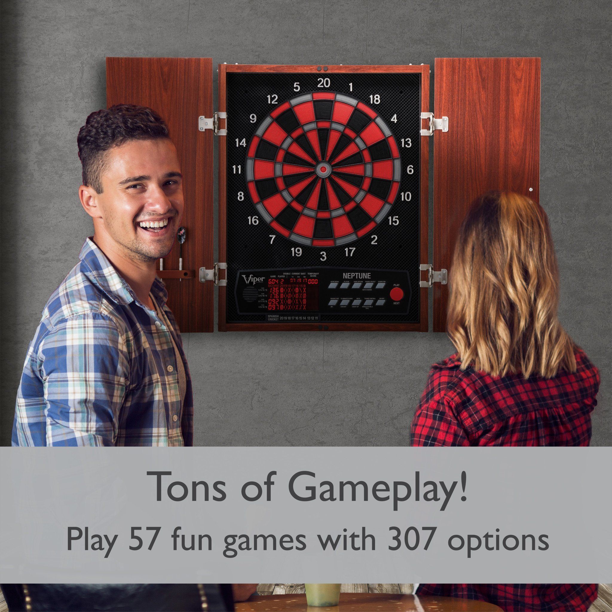 [OPEN BOX]  Viper Neptune Electronic Dartboard and Cabinet Hybrid - Image 11