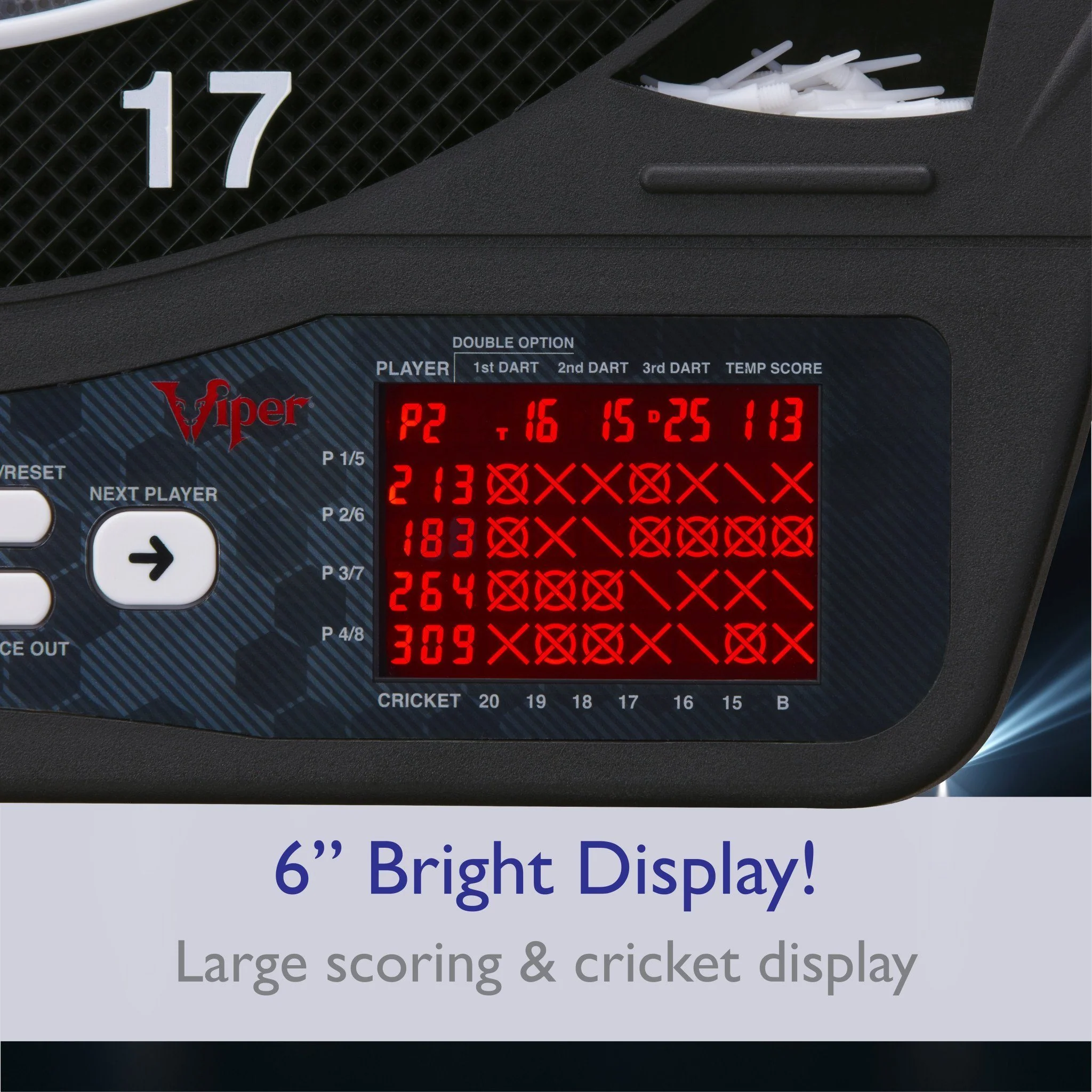 [OPEN BOX]  Viper Ion Illuminated Electronic Dartboard - Image 4
