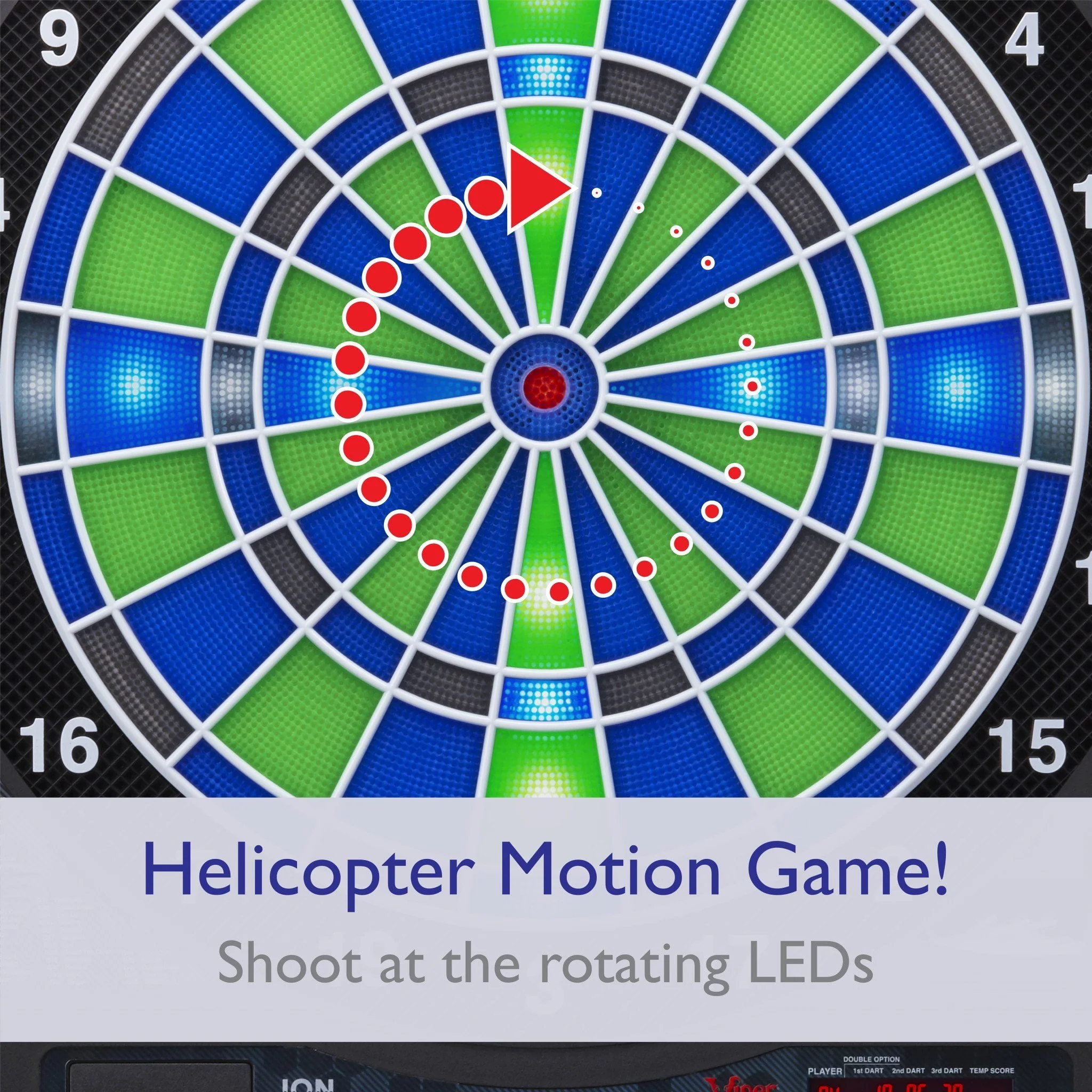 [OPEN BOX]  Viper Ion Illuminated Electronic Dartboard - Image 9