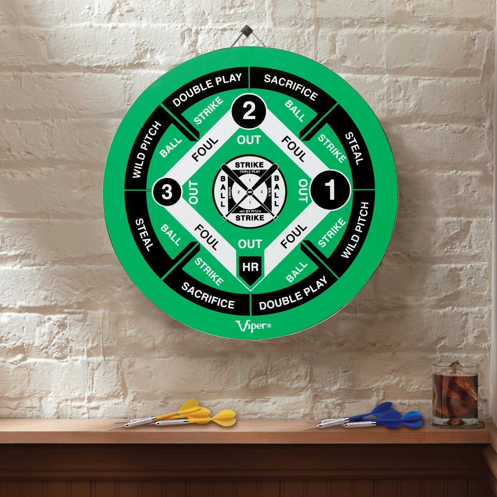 [OPEN BOX]  Viper Double Play Coiled Paper Fiber Dartboard with Darts - Image 6
