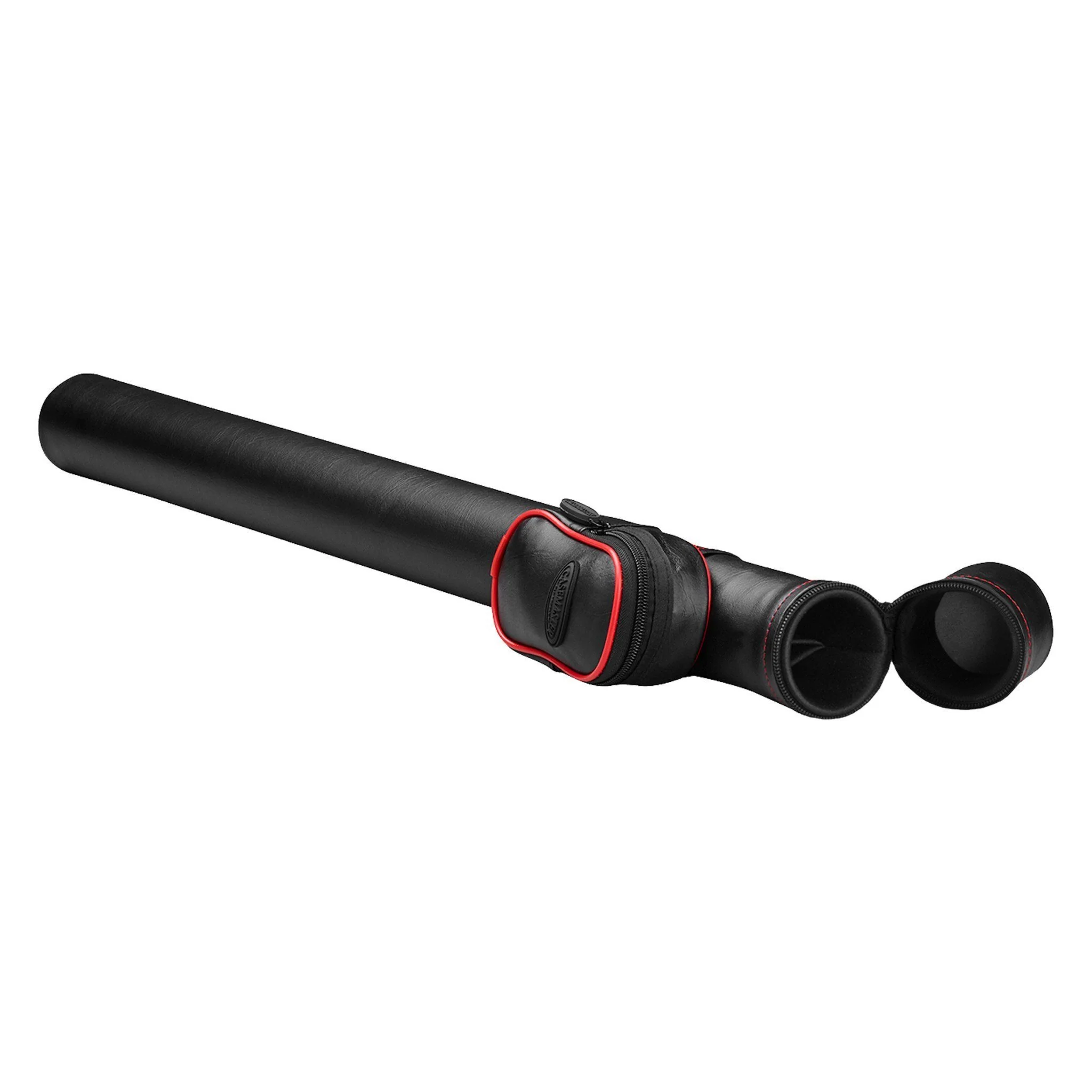 [OPEN BOX]  Casemaster Q-Vault Supreme Black with Red Trim Cue Case - Image 4