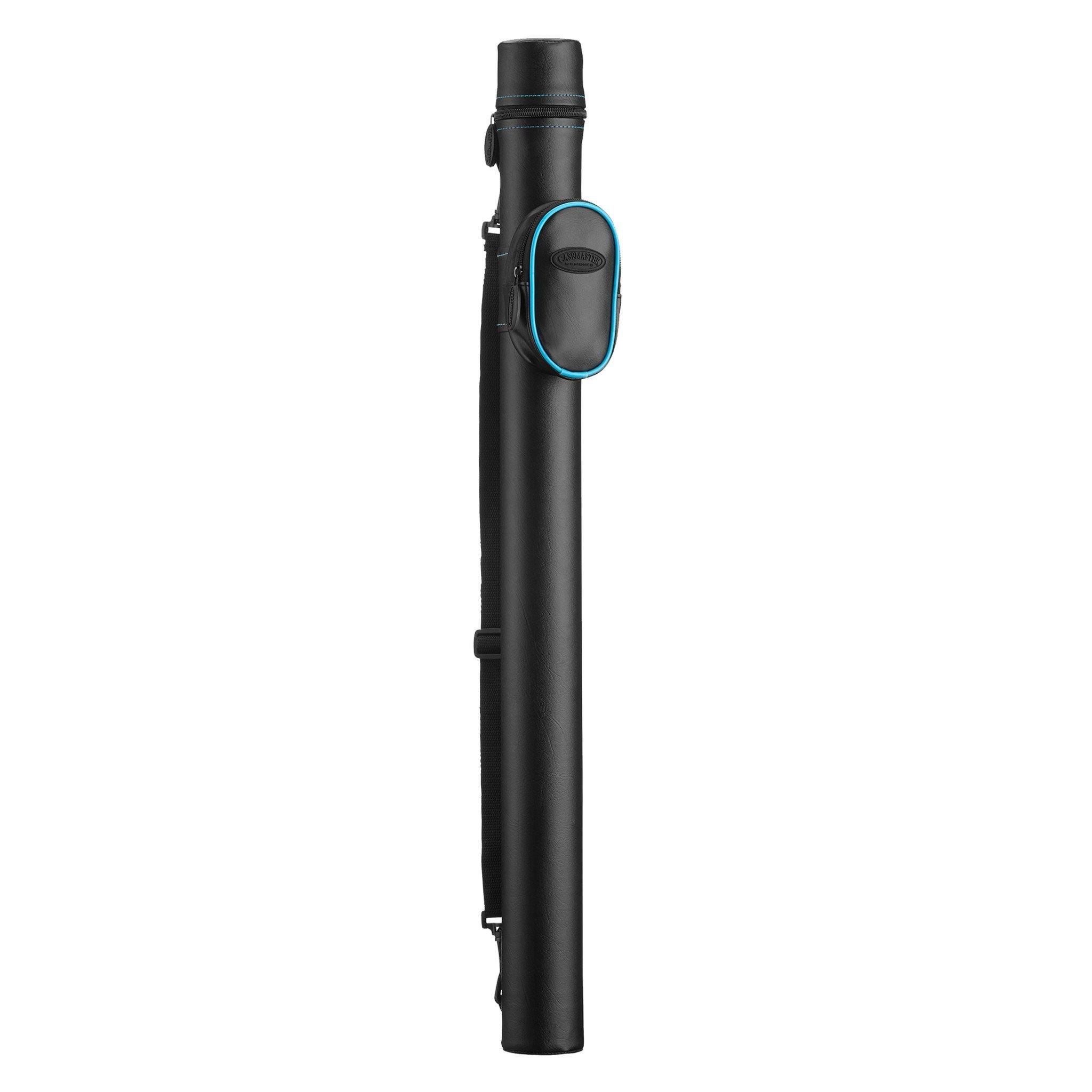 [OPEN BOX]  Casemaster Q-Vault Supreme Black with Blue Trim Cue Case - Image 3