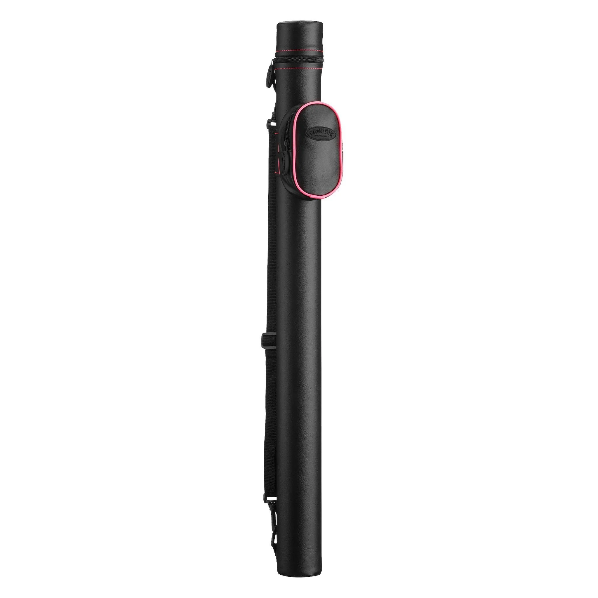 [OPEN BOX]  Casemaster Q-Vault Supreme Black with Pink Trim Cue Case - Image 3