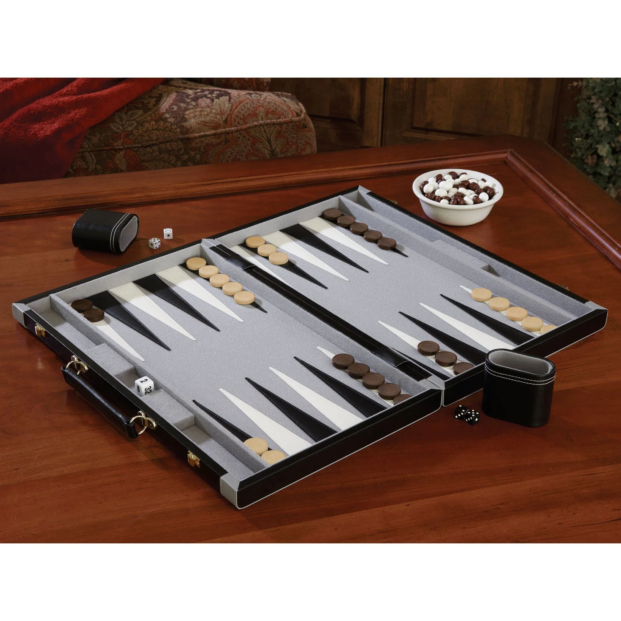 [OPEN BOX]  Mainstreet Classics Pennsylvania Ave Backgammon Set - Image 4