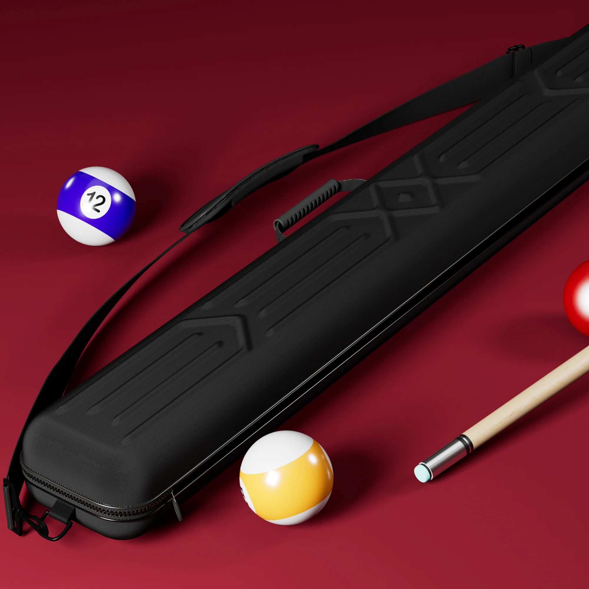 Casemaster Parallax Pro Billiard Cue Case (Pool Stick Case) | Black - Image 6