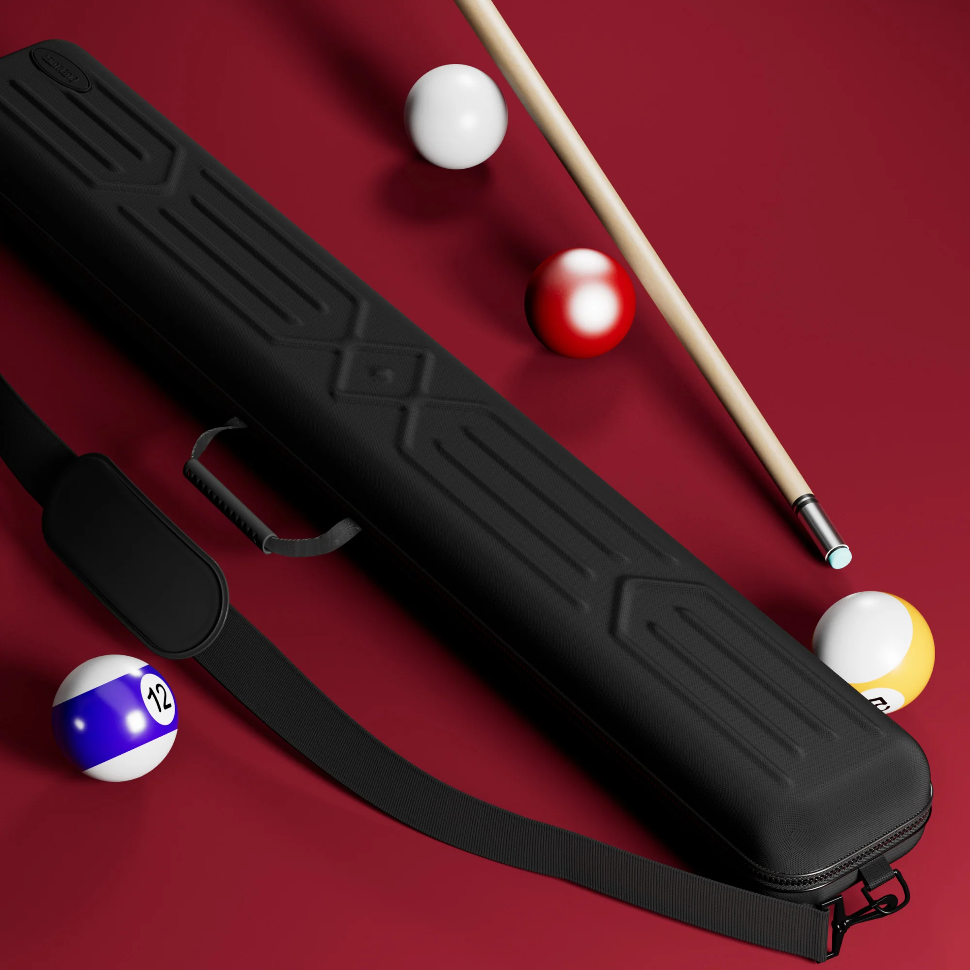 Casemaster Parallax Pro Billiard Cue Case (Pool Stick Case) | Black - Image 7