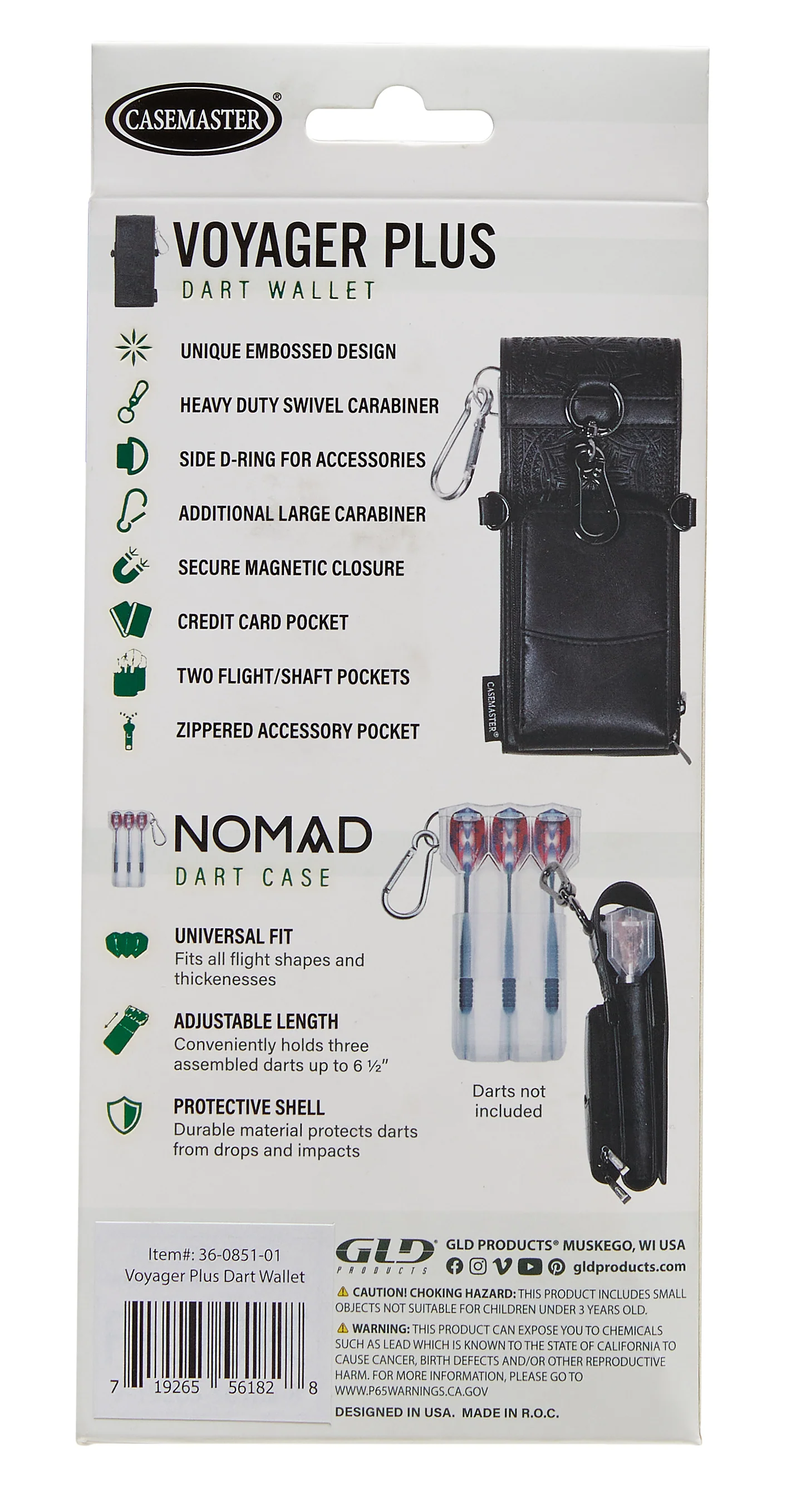Casemaster Voyager Plus Dart Wallet with Nomad Dart Case | Black - Image 8