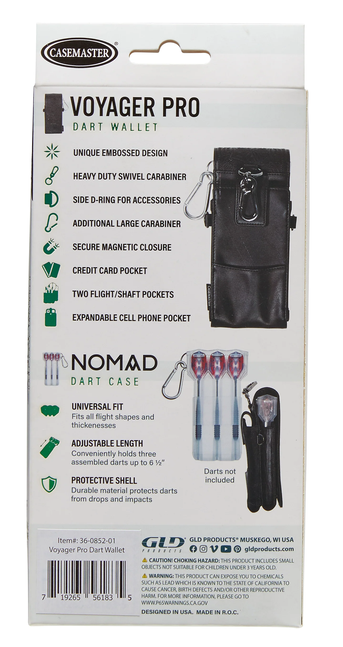 Casemaster Voyager Pro Dart Wallet with Nomad Dart Case | Black - Image 8