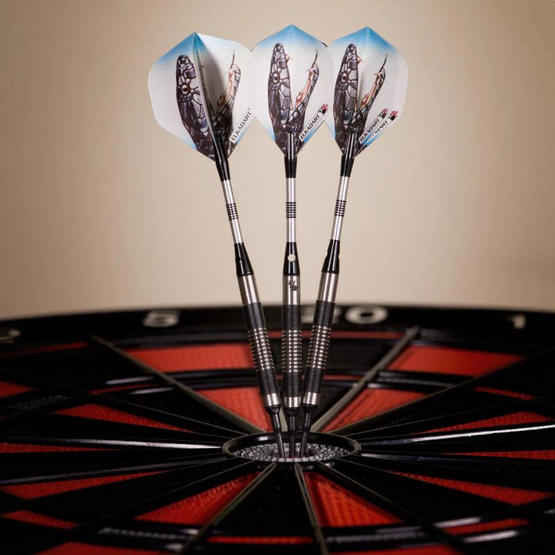 Elkadart Black Mamba 80% Tungsten Soft Tip Darts Thin Barrel - Image 2