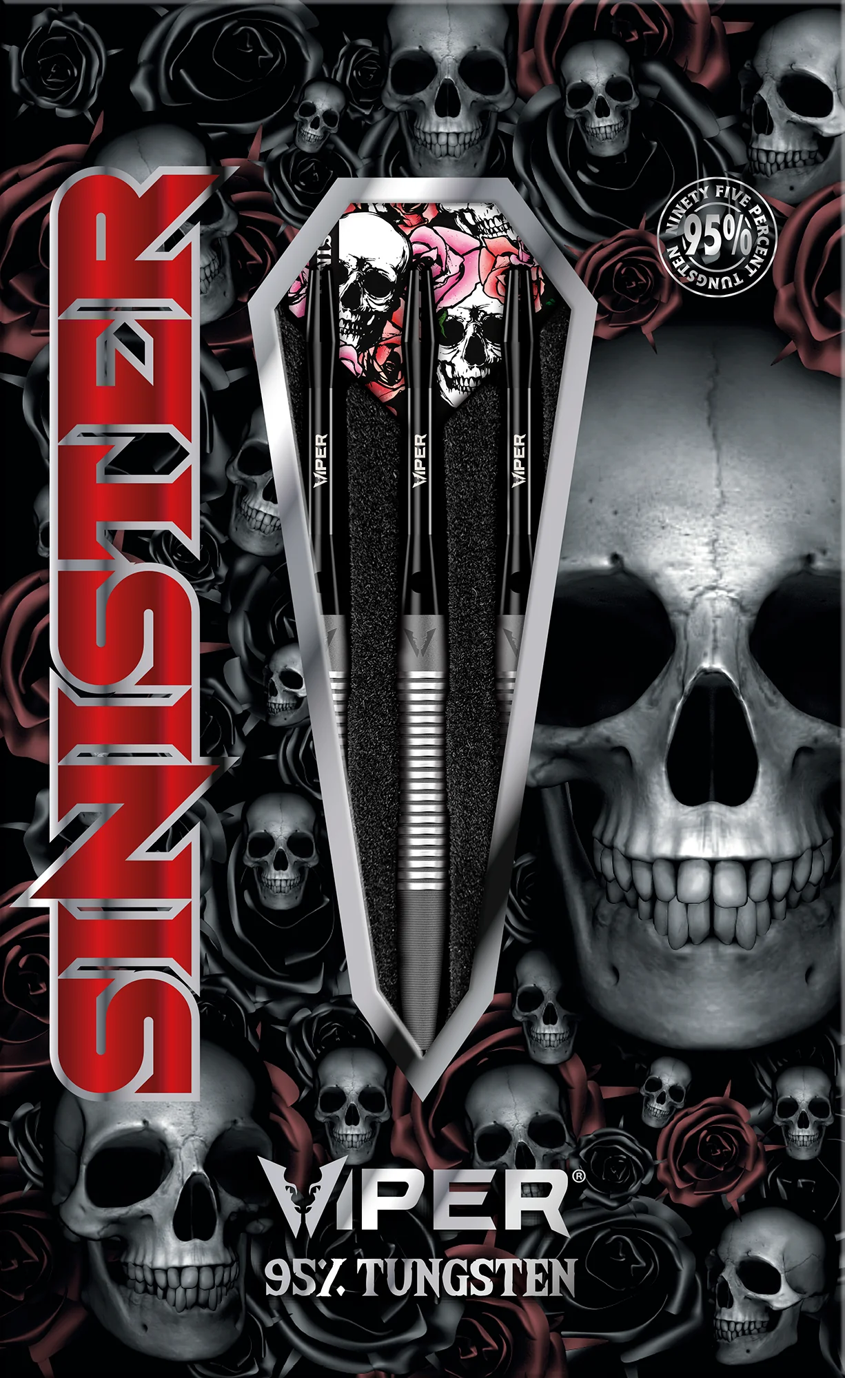 Viper Sinister Tungsten Steel Tip Dart Set - Shark Cut - Image 5