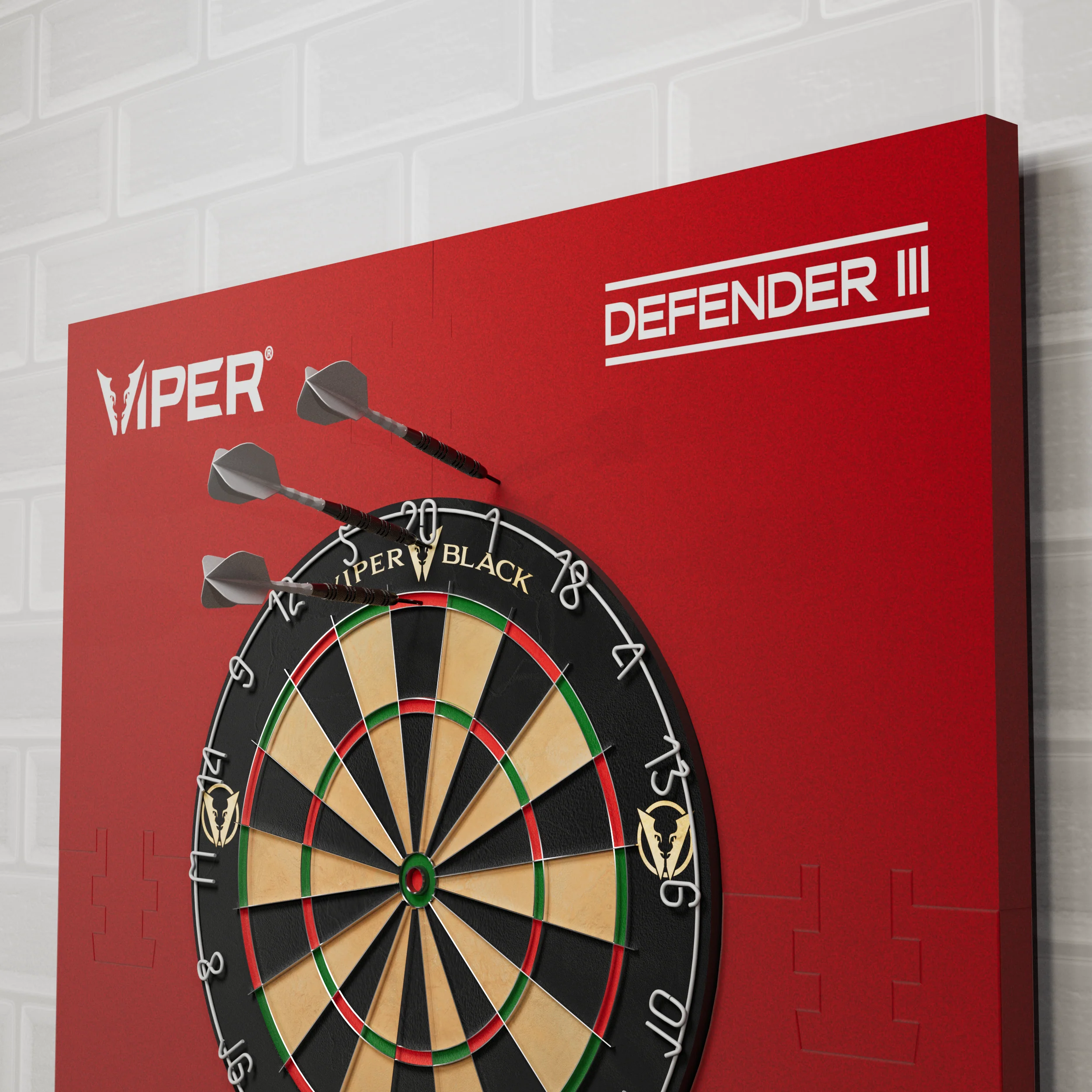 Viper Wall Defender III Dartboard Surround Red - Image 19
