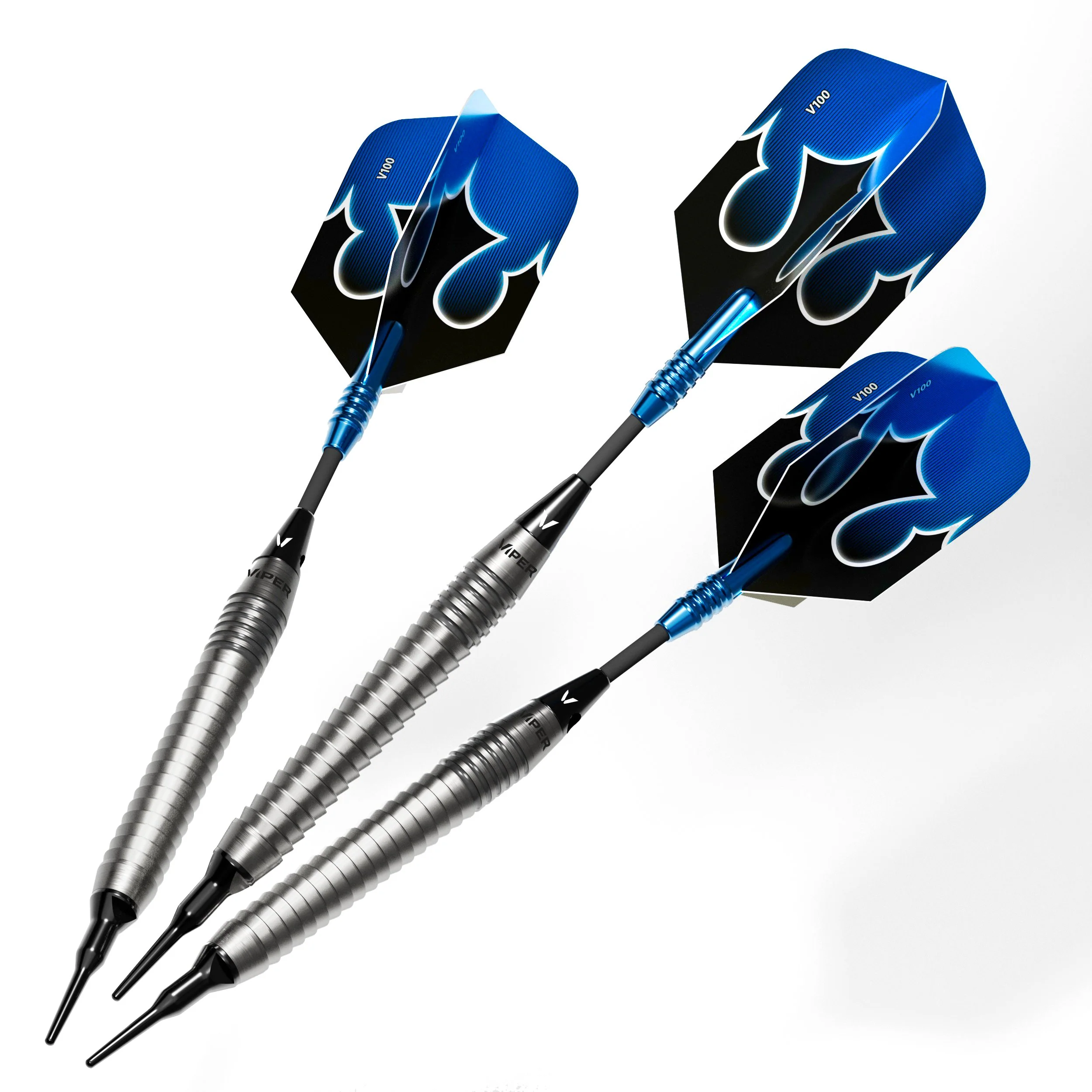 [OPEN BOX] Viper Shot King Soft Tip Dart Set with Nomad Dart Case | 80% Tungsten | Blue | 20 Grams - Image 2