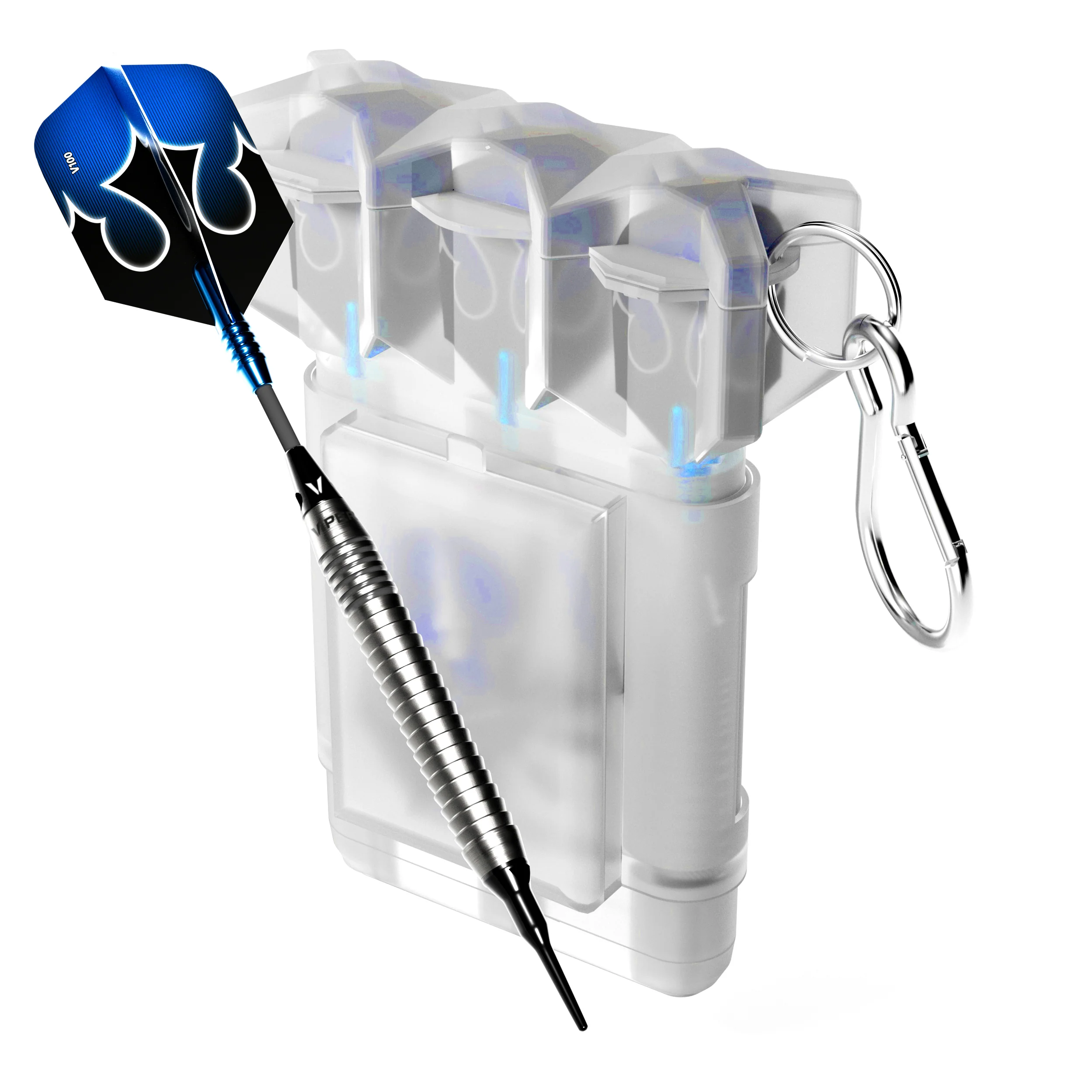 [OPEN BOX] Viper Shot King Soft Tip Dart Set with Nomad Dart Case | 80% Tungsten | Blue | 20 Grams - Image 3