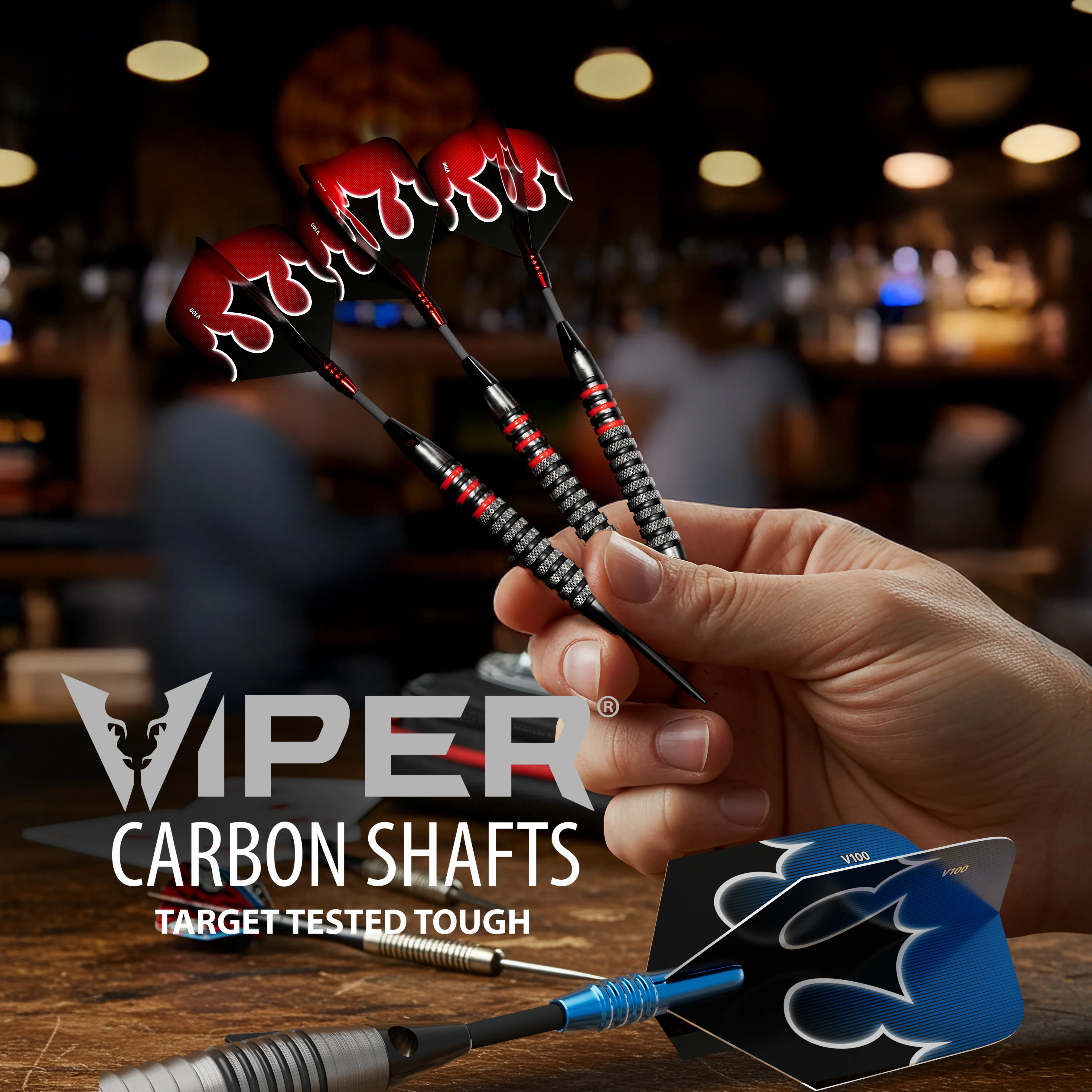 Viper Carbon Fiber Dart Shafts | InBetween | Silver & Black - Image 3