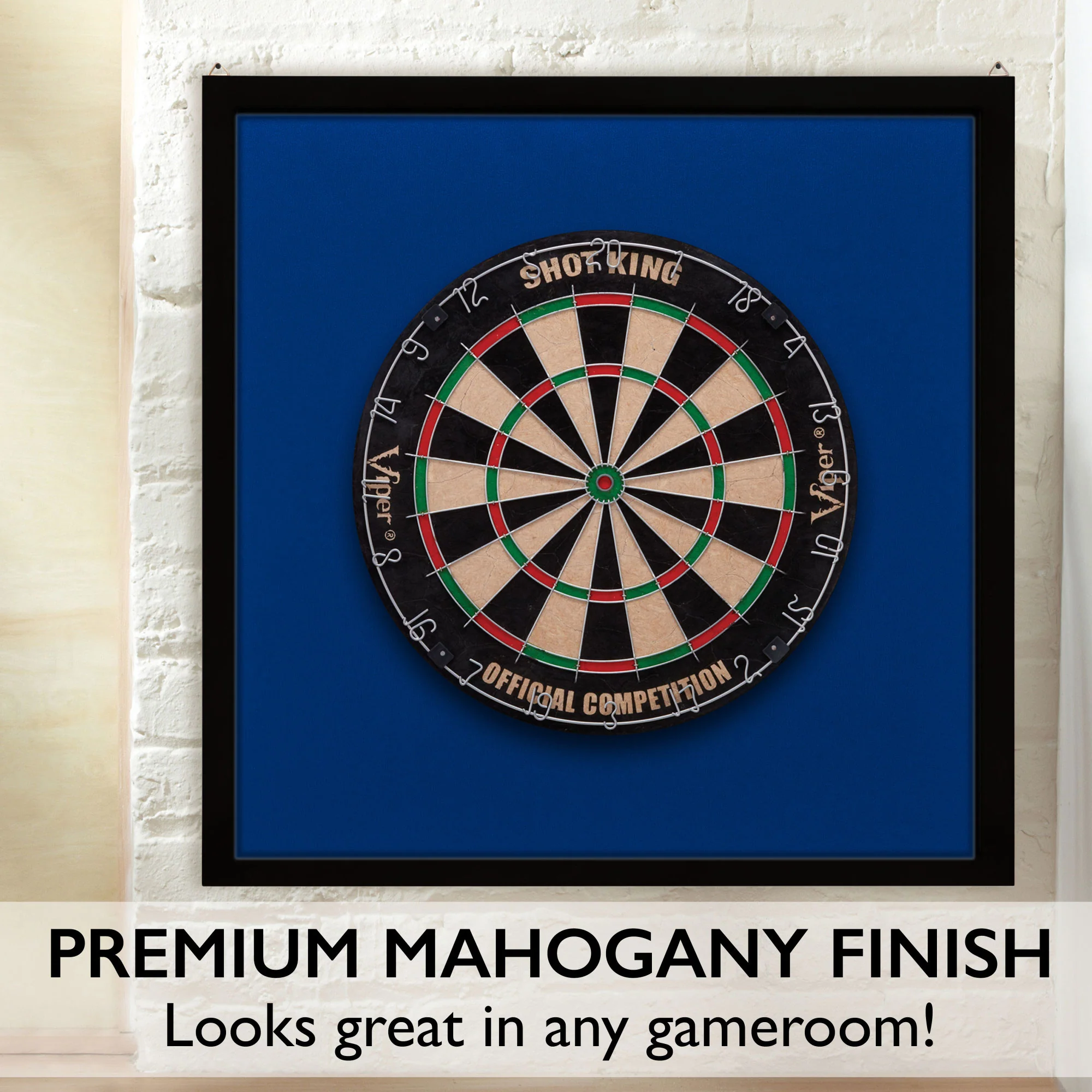 Viper Framed Dartboard Backboard Blue - Image 3