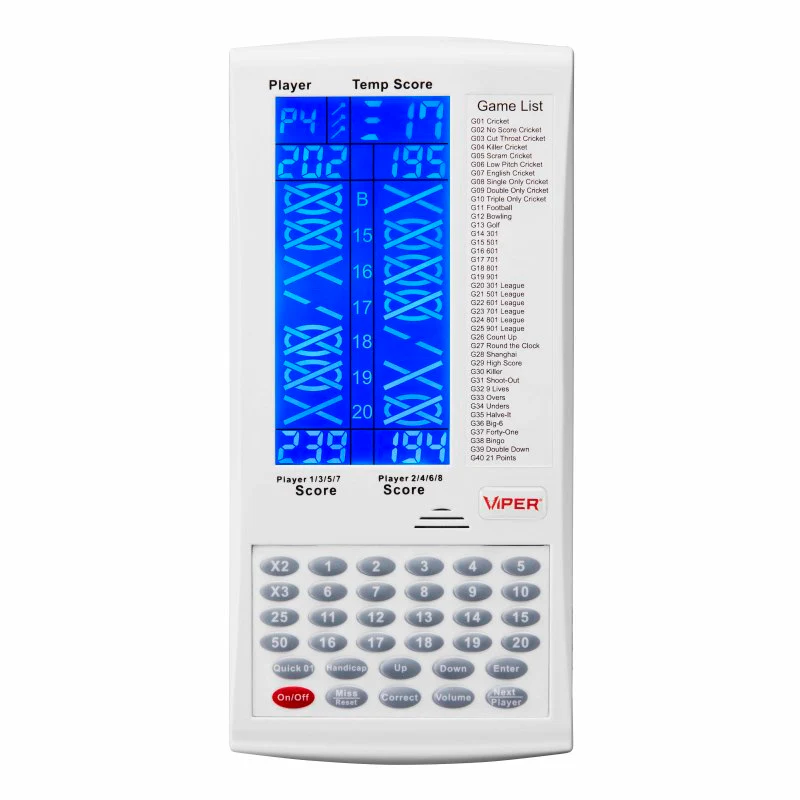 Viper ProScore Electronic Dart Scorer - White - Image 3