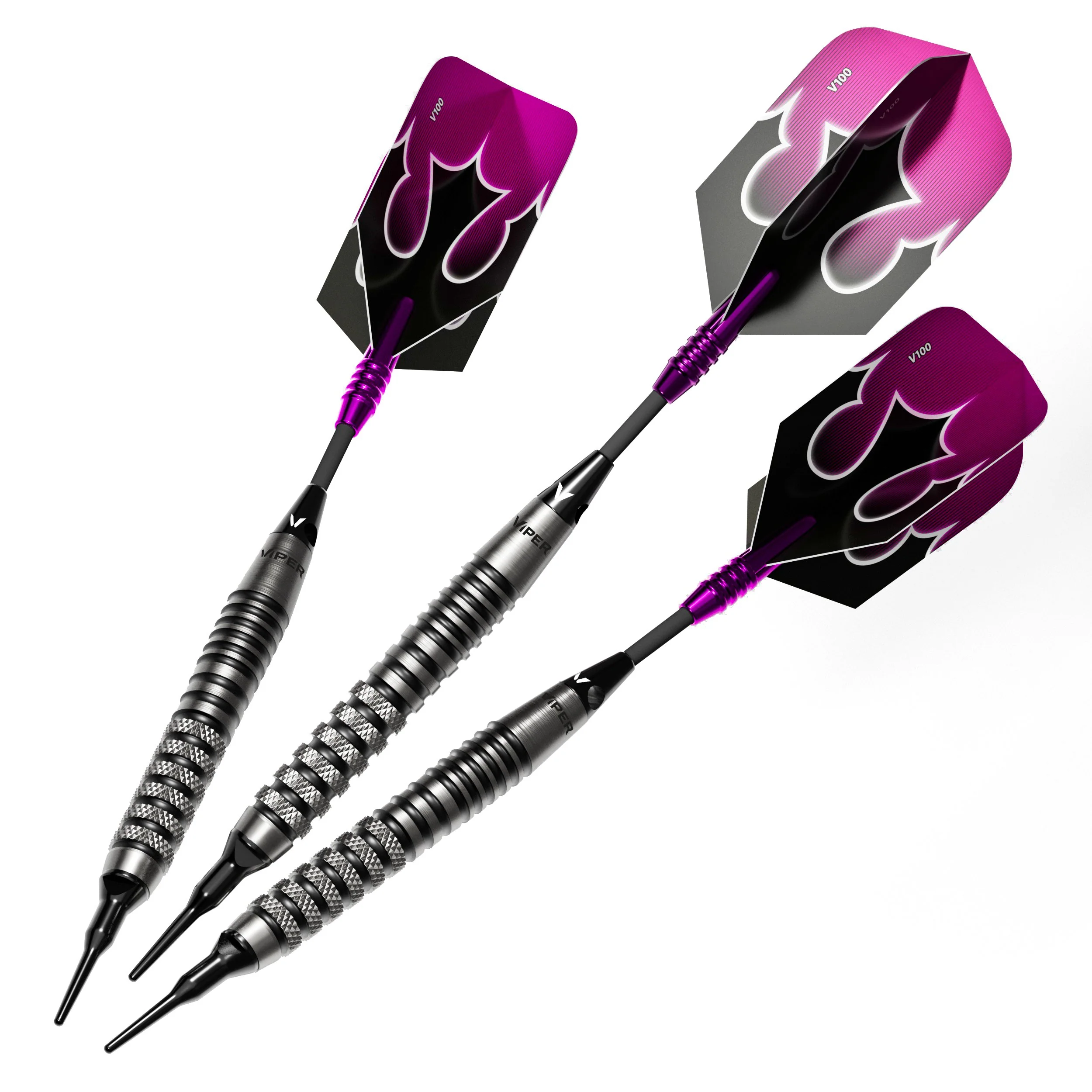 Viper Shot King Soft Tip Dart Set with Nomad Dart Case | 80% Tungsten | Purple | 20 Grams - Image 2